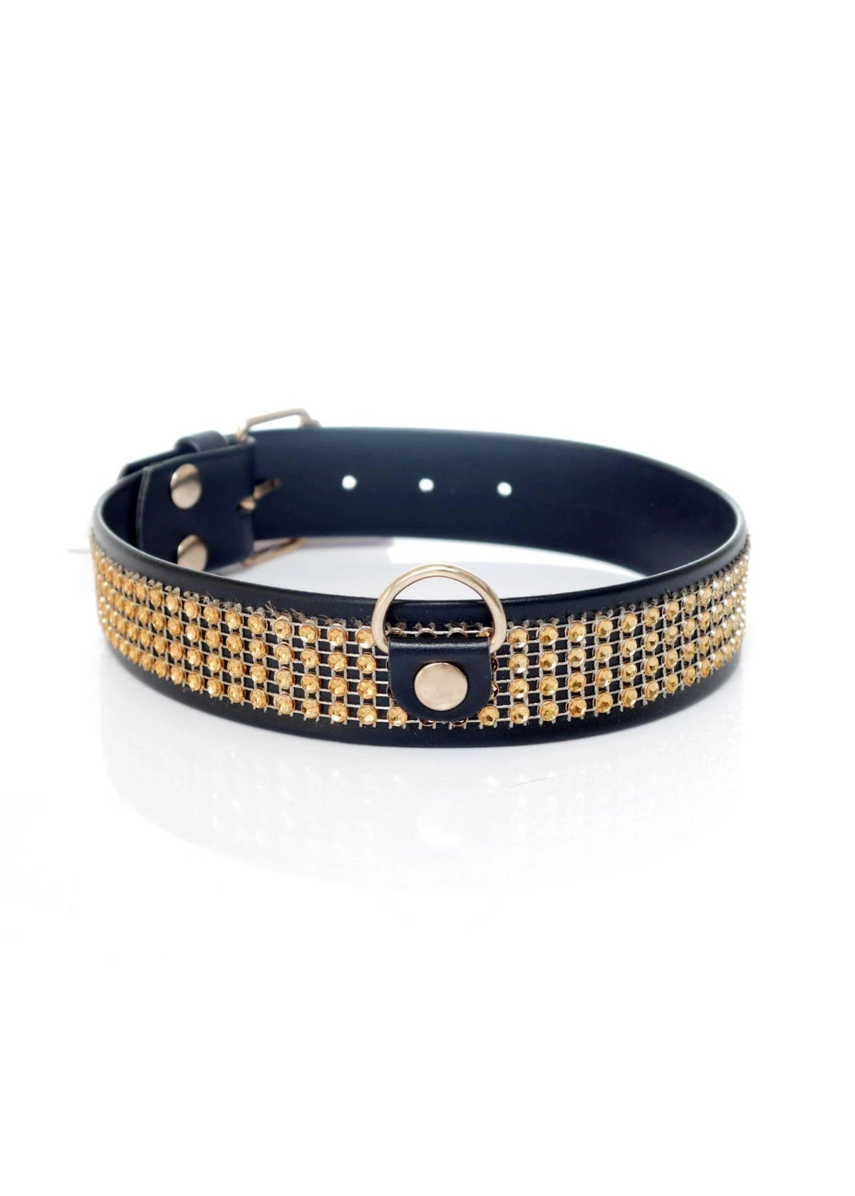 Costrizione bondage Collar with crystals | Favorites