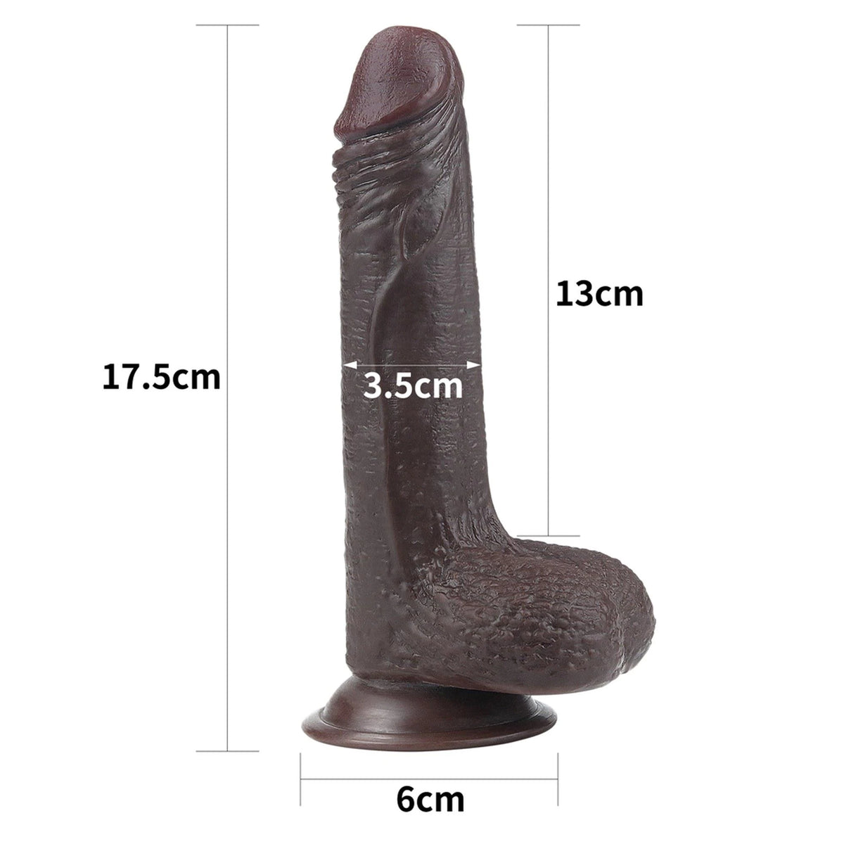Dildo realistico Layer 18 cm – con ventosa, vibrante | Lovetoy