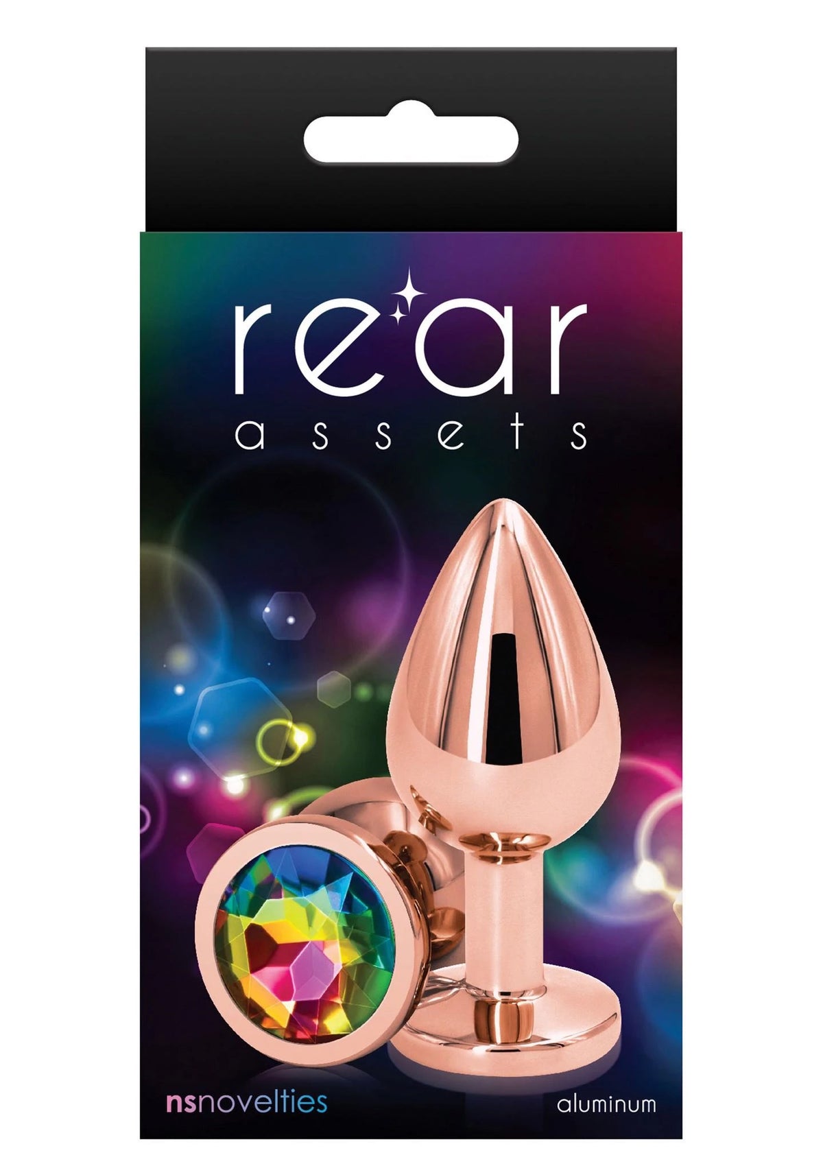 Plug anal Rear Assets – con joya, multicolor 30-18814-X-MULTICOLOR | NS Novelties