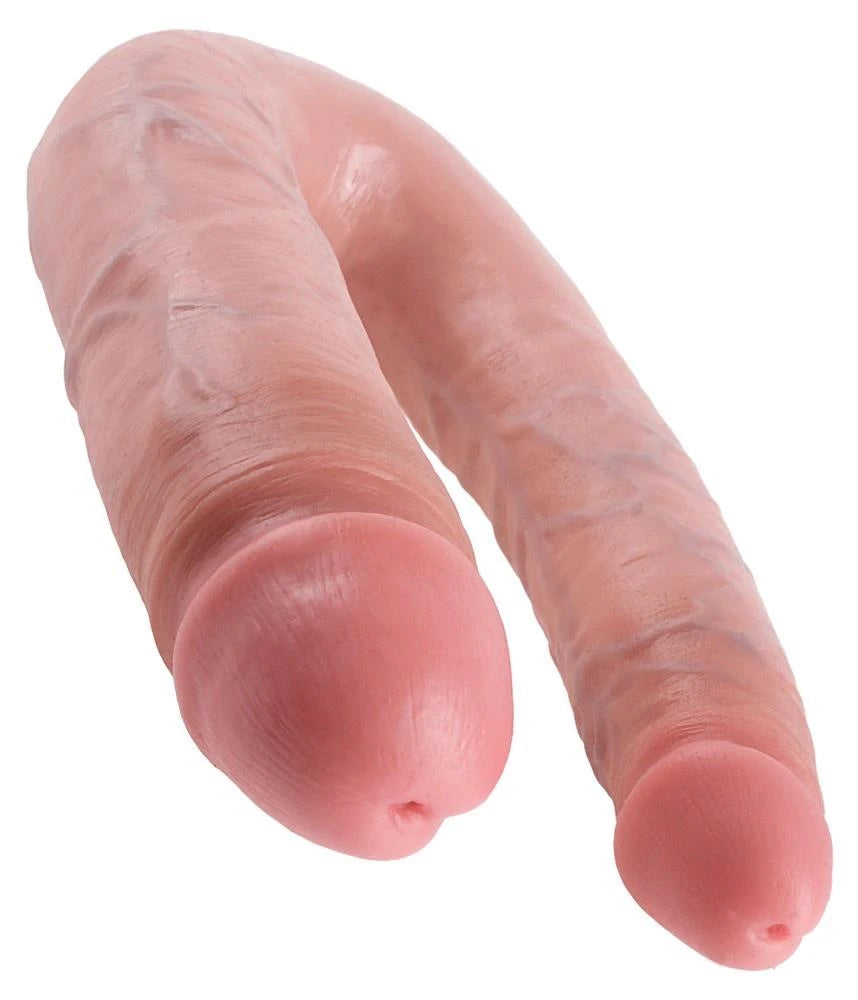 Consolador Trouble 43 cm – doble, nude | King Cock
