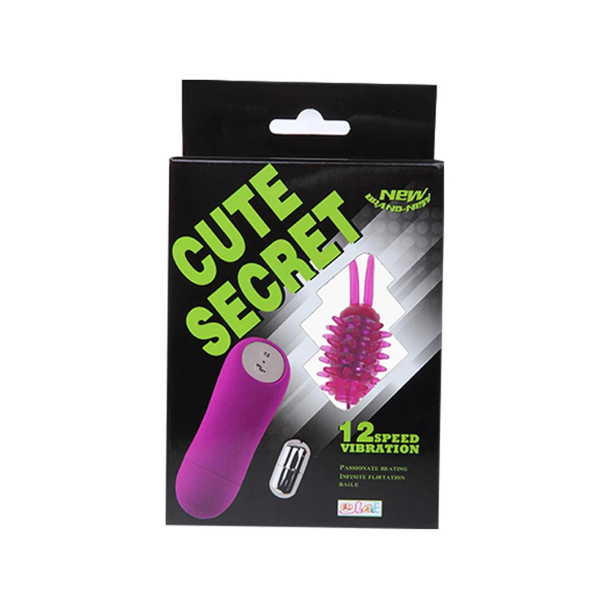 Mini vibromasseur Cute 12 fonctions – avec télécommande, fuchsia BI-014196 | Baile