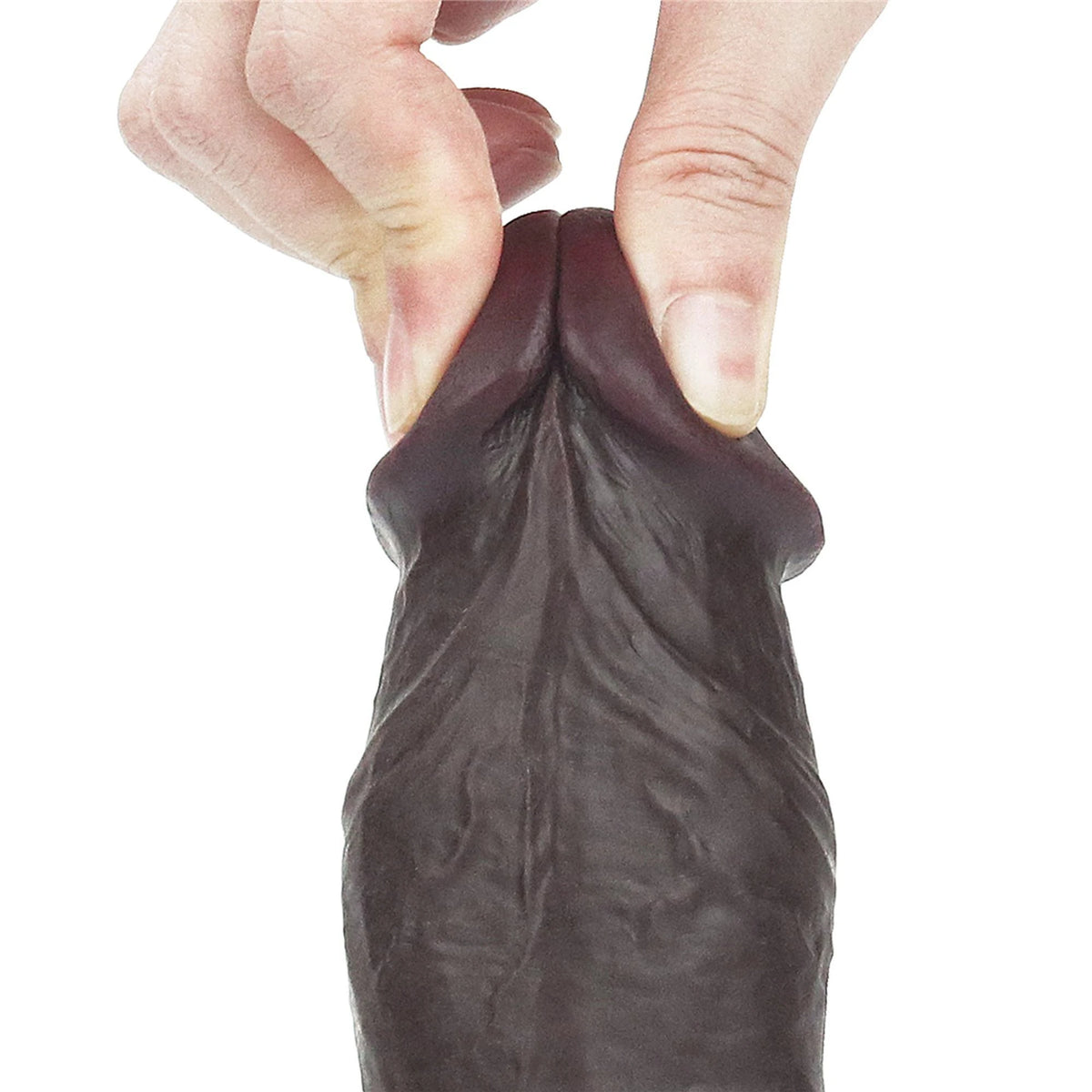 Realisztikus dildó Layer Whole Testicle 19.5 cm – tapadókorongos, vibrációs, testszínű 10-LV317015 | Lovetoy
