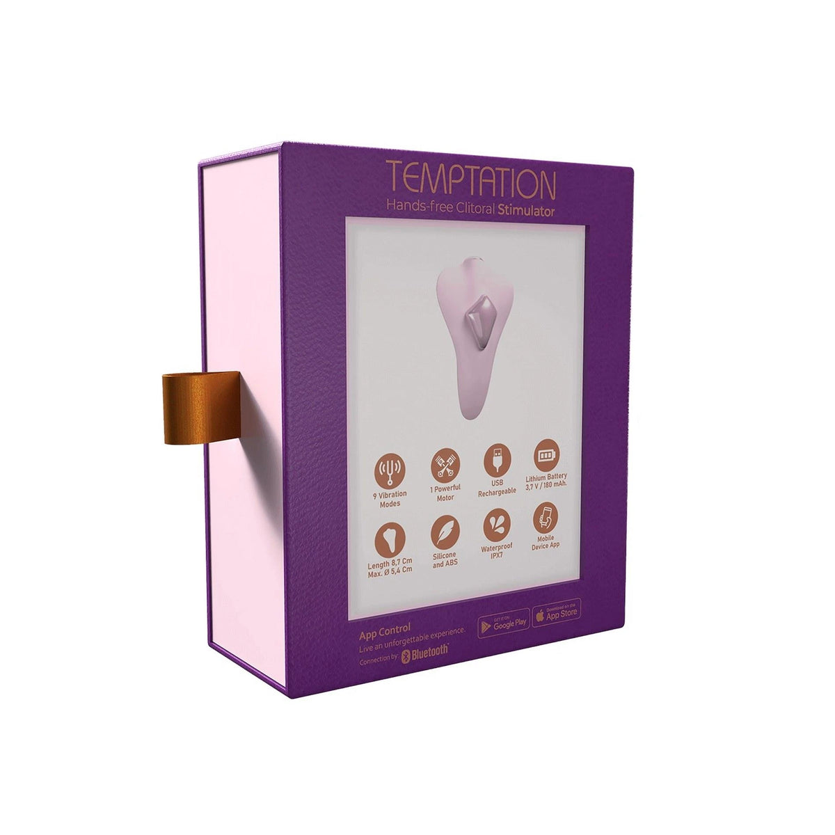 Vibratore speciale AD.Temptation – controllo da app, ricaricabile | Adrien Lastic