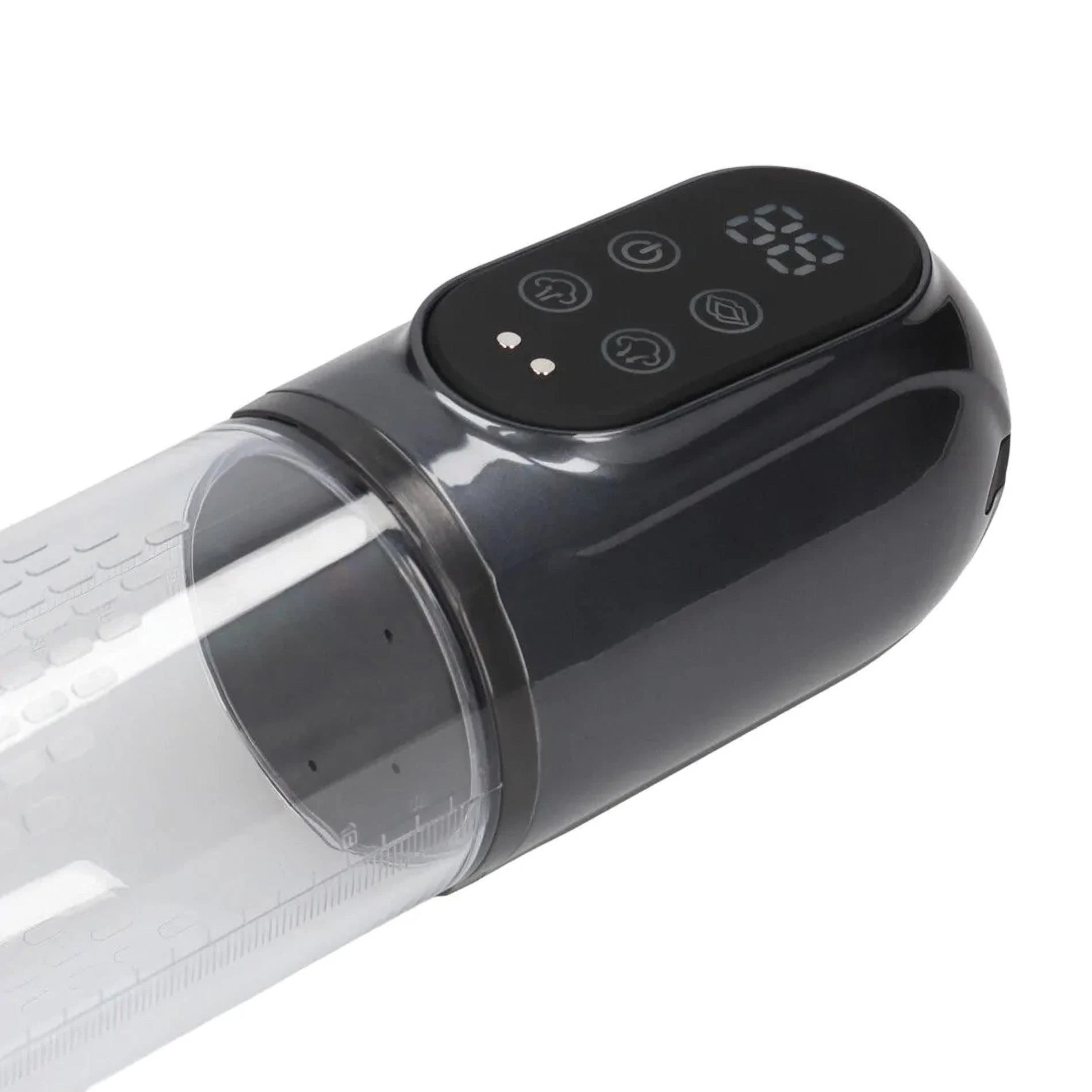 Engage - Automatic Waterproof Penis Pump and Masturbator - Gun Metal
