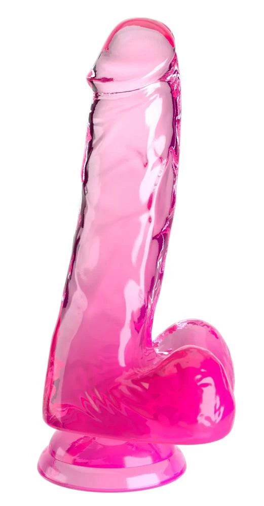 Dildo realistico KingCockClear 6 17.8 cm – con ventosa, rosa | King Cock Clear