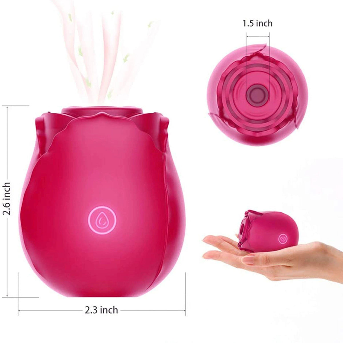 Stimulateur clitoridien 10 fonctions – rechargeable, rouge | Favorites