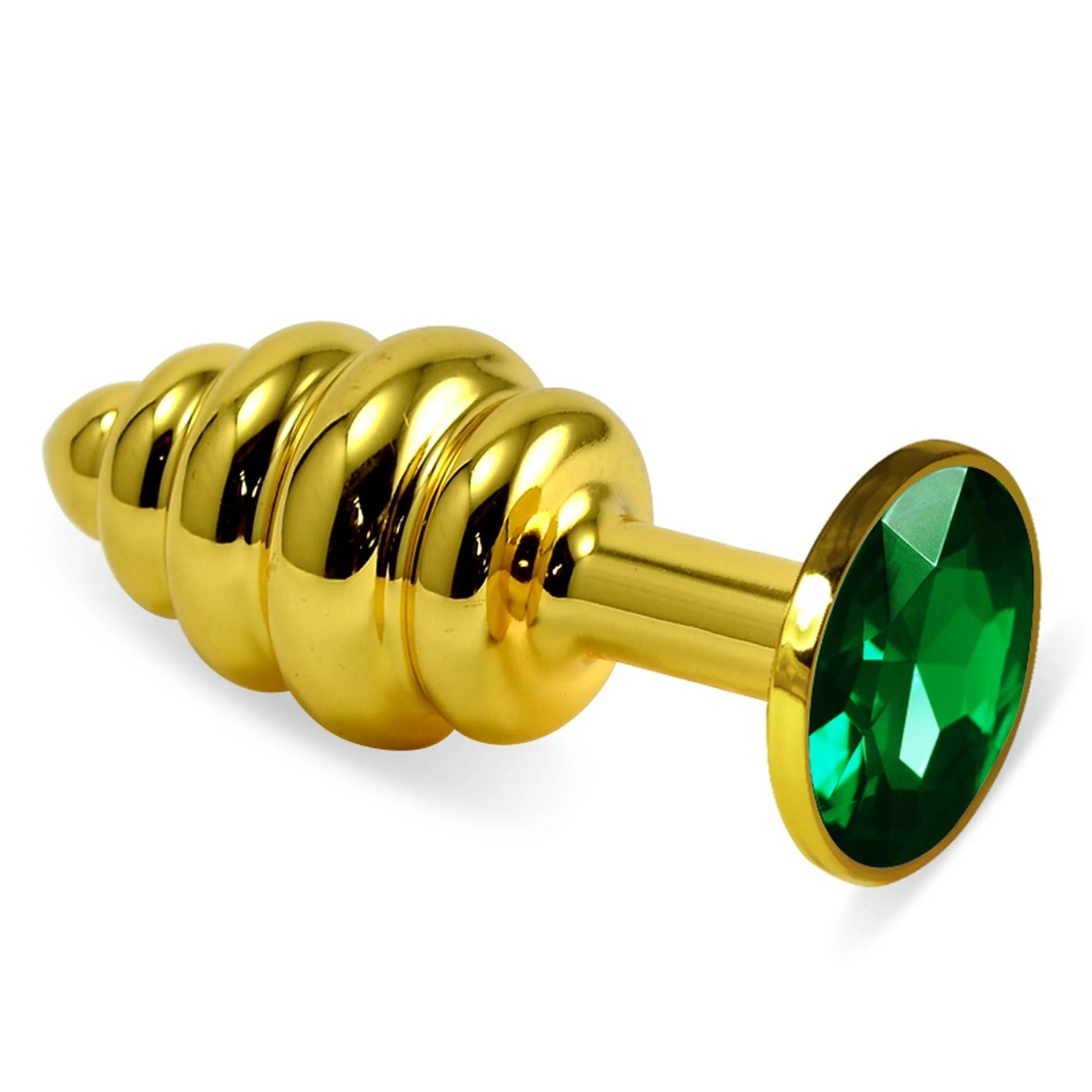 Plug spirale doré vert
