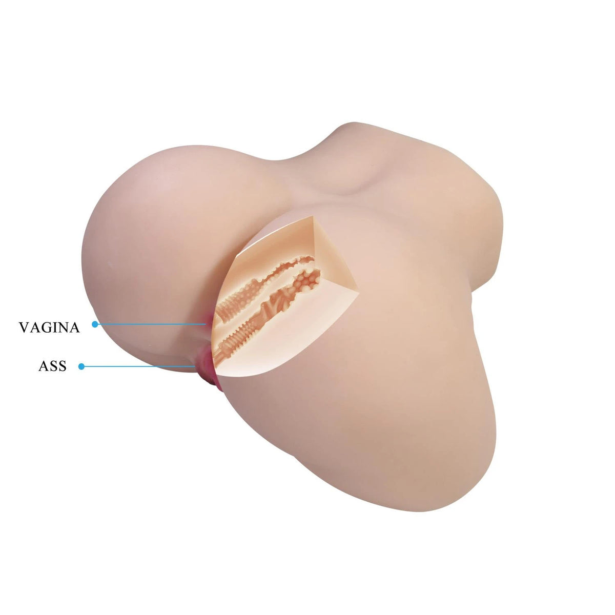 Masturbateur Liora – rechargeable, vibrant, nude | Crazy Bull