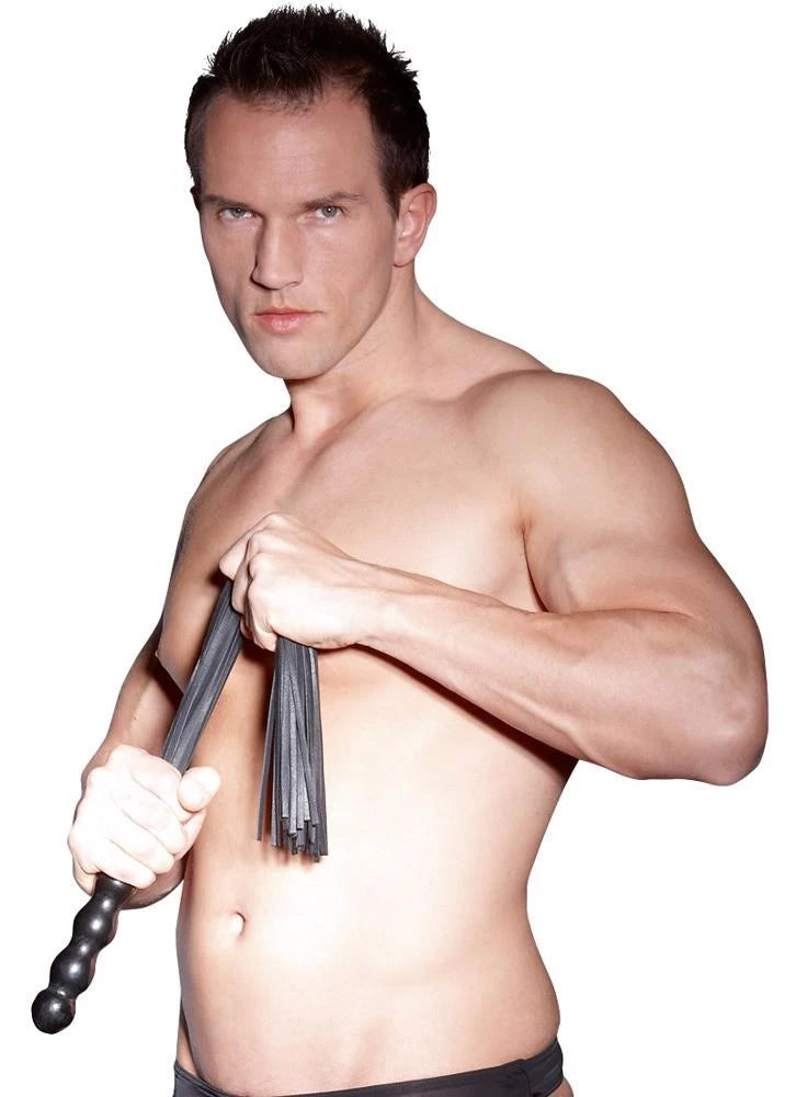 Frusta Flogger with Wooden Handle – nera | ZADO