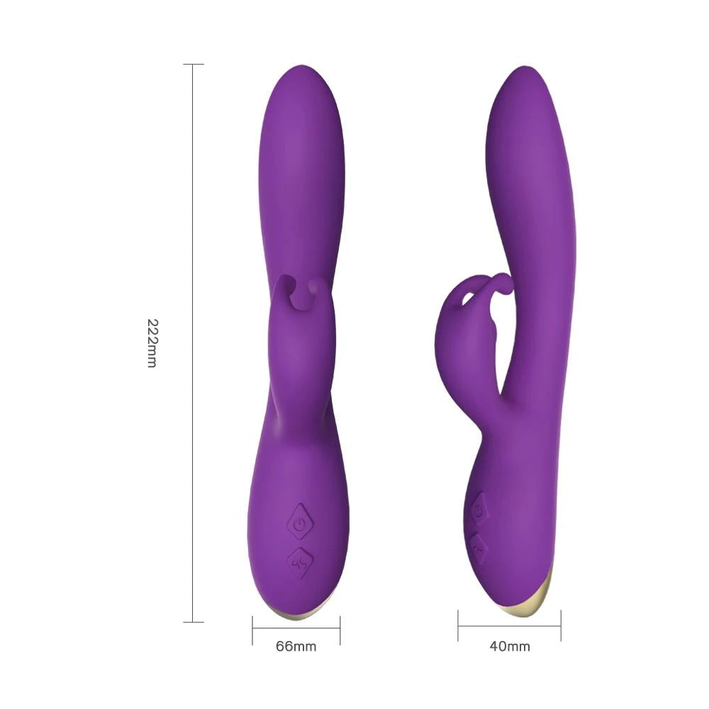 Vibrador rabbit Bonnie 9 funciones – recargable, morado | Favorites
