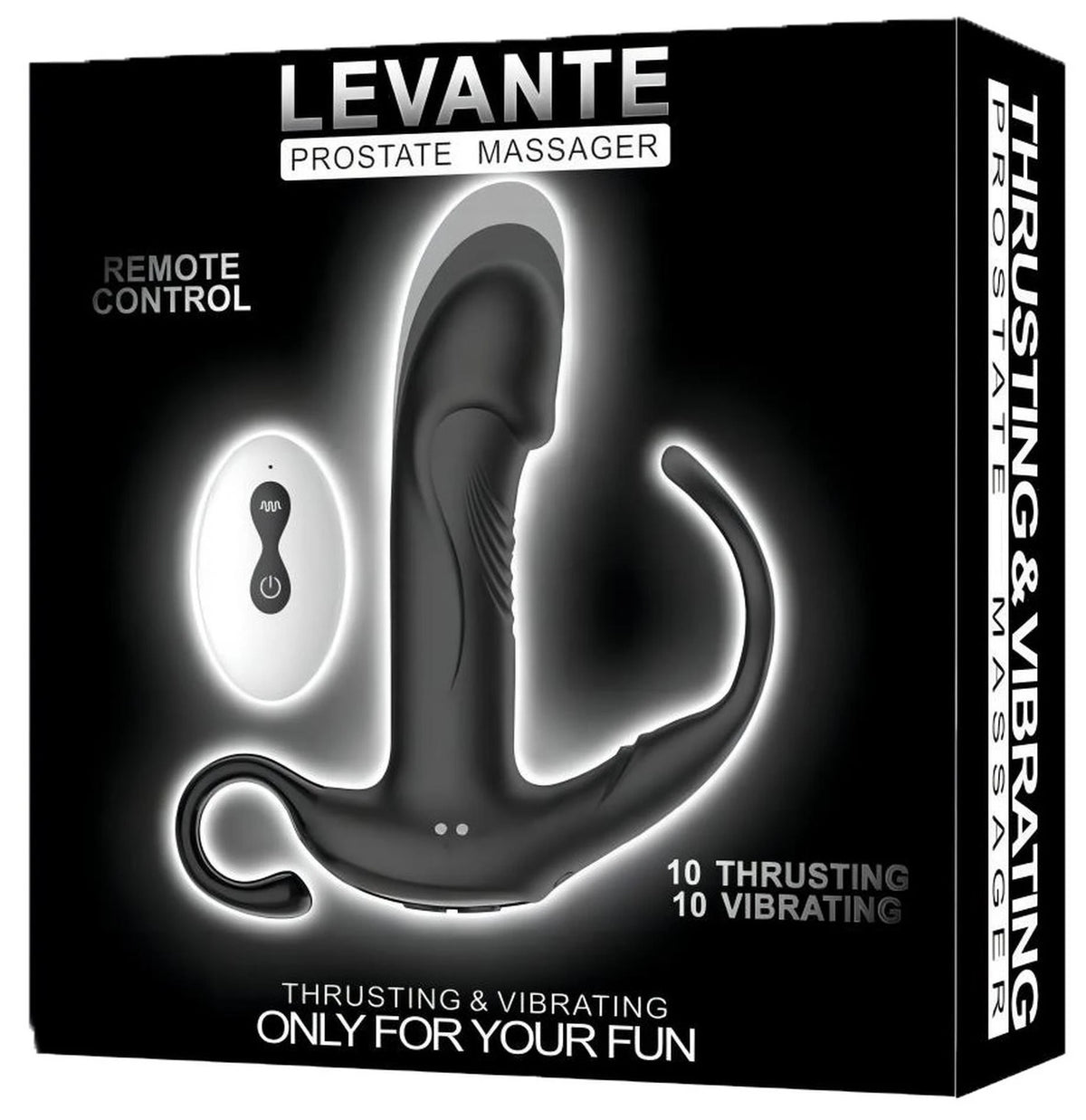 Vibrador anal – con mando a distancia, recargable, negro | Favorites