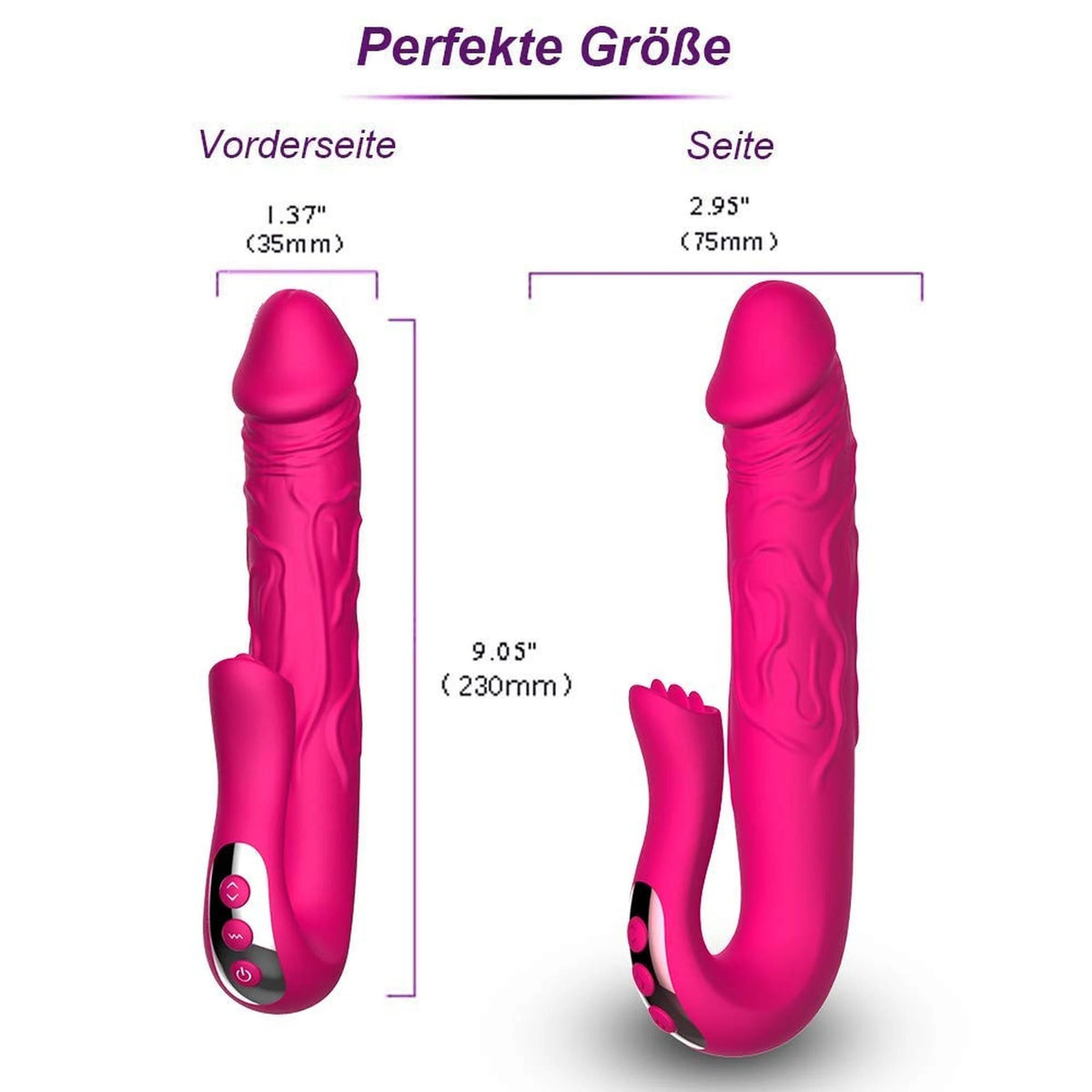 Dildo 23 cm – ricaricabile, vibrante | Favorites