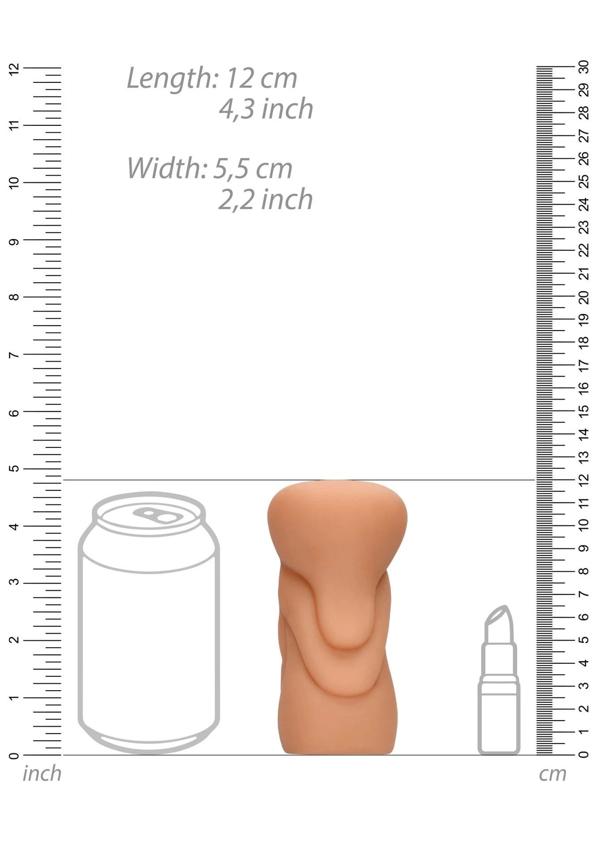 Masturbatore Flight Attendant 11 cm – tascabile, nude | S-Line