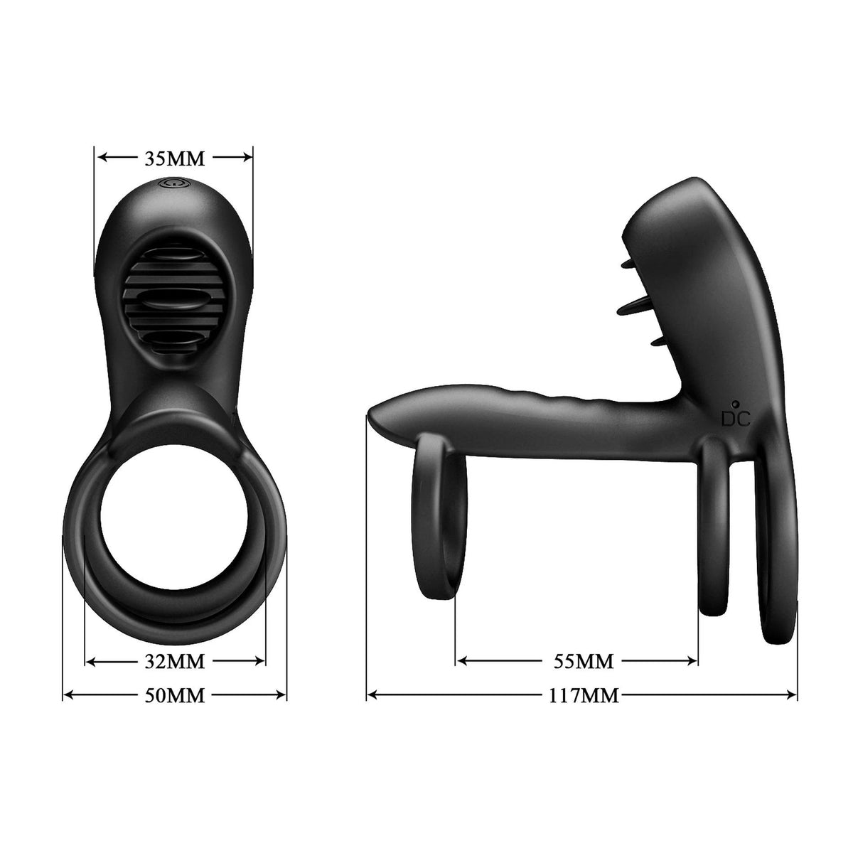 Guaina per il pene Sling Jammy 12 licking Memory 12 funzioni – cava, ricaricabile | Pretty Love