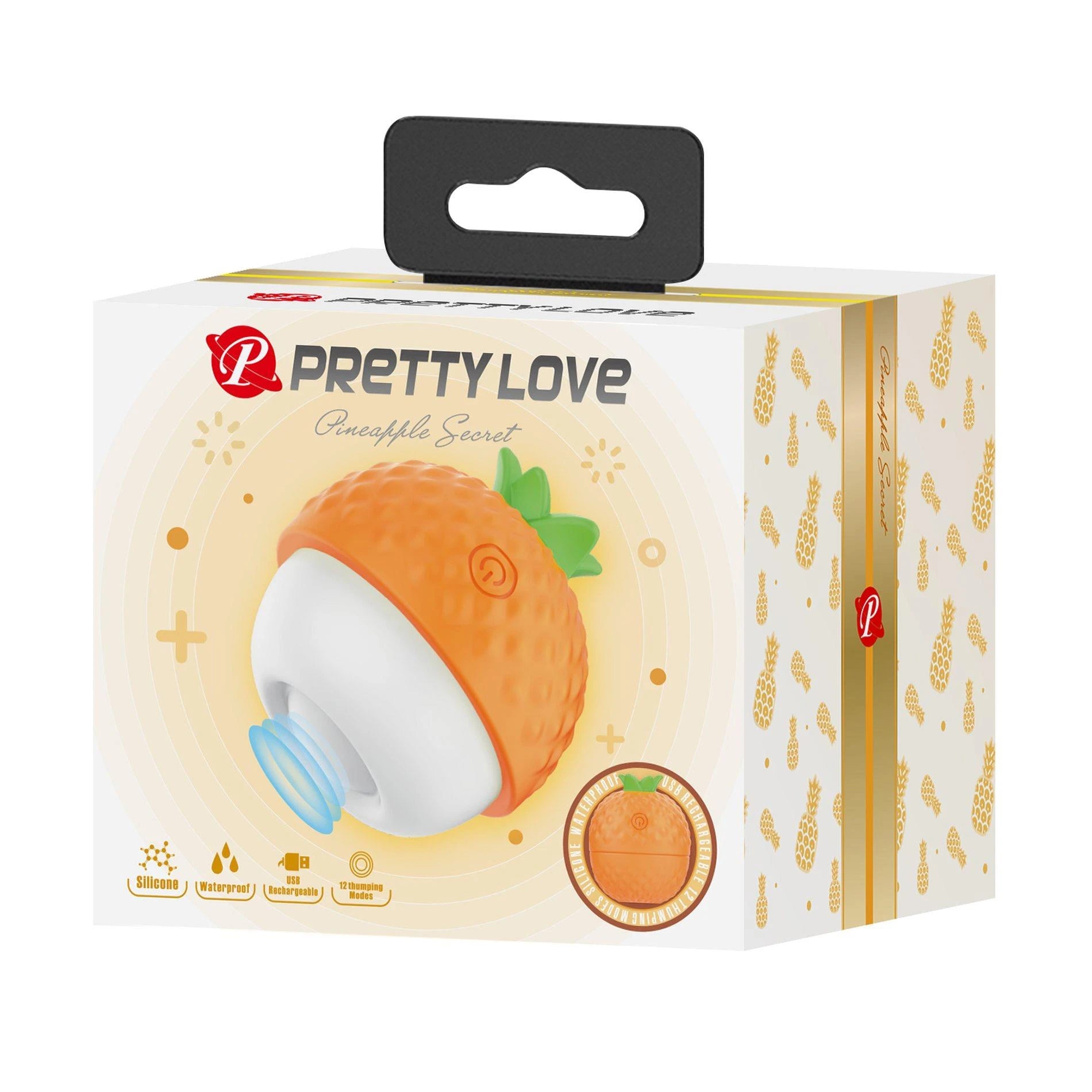 PRETTY LOVE - Pineapple Secret, 12 vibrating functions, Silicone
