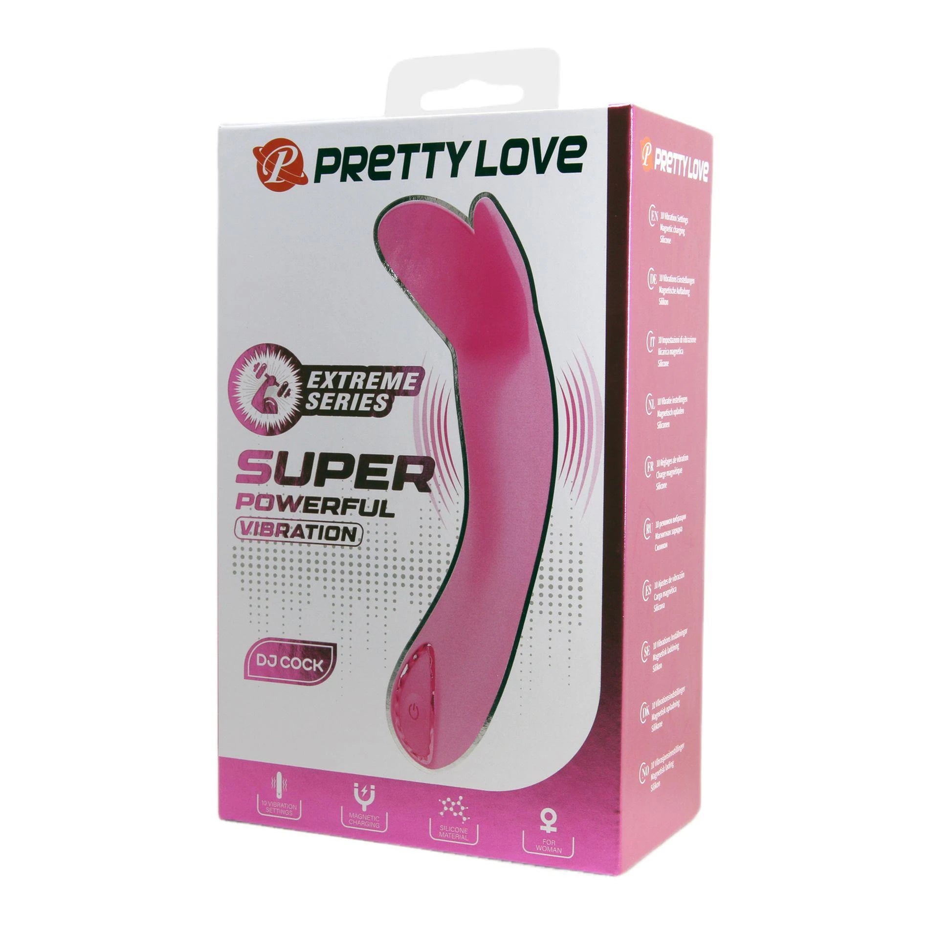 PRETTY LOVE - DJ COCK, 10 fonctions de vibration, Chargement USB magnétique