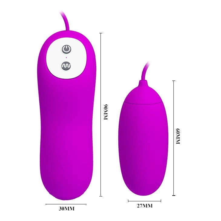 Ovo vibratório Eunice 12 funções – com controlo remoto | Pretty Love
