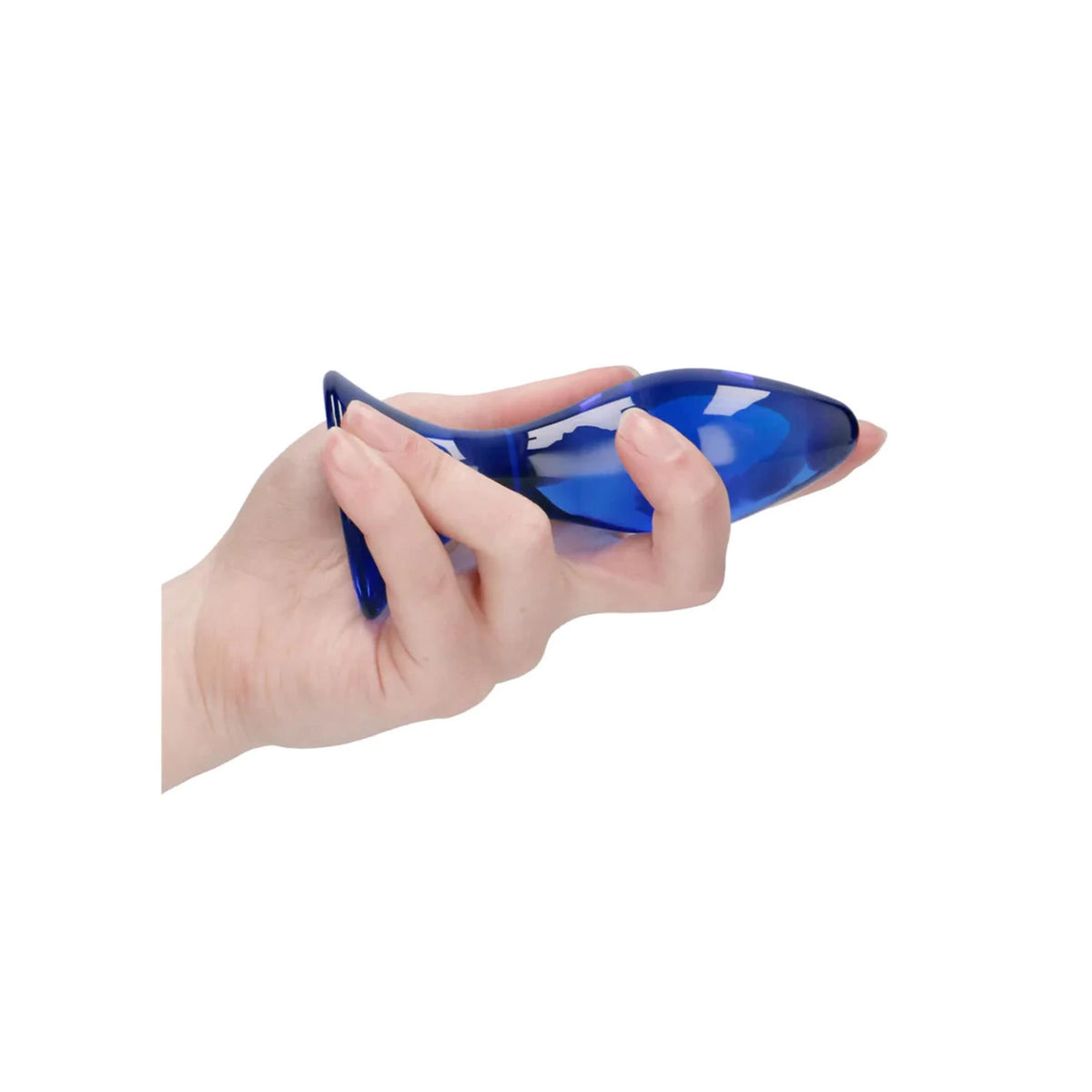 Plug anale Follower 11.5 cm – in vetro, blu | Chrystalino