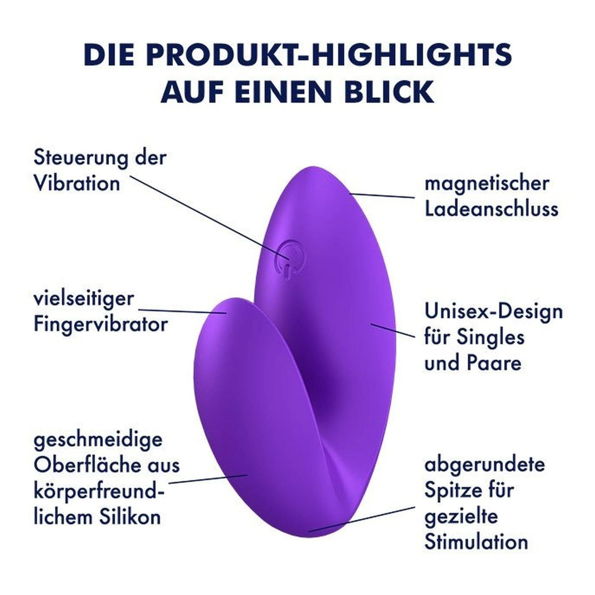 Mini vibrador Riot – recargable, morado | Satisfyer