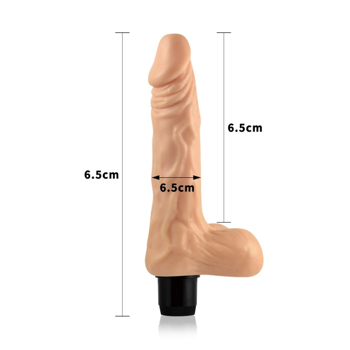 Realistic vibrator Xtreme Feel Cyberskin 20.5 cm – nude | Lovetoy