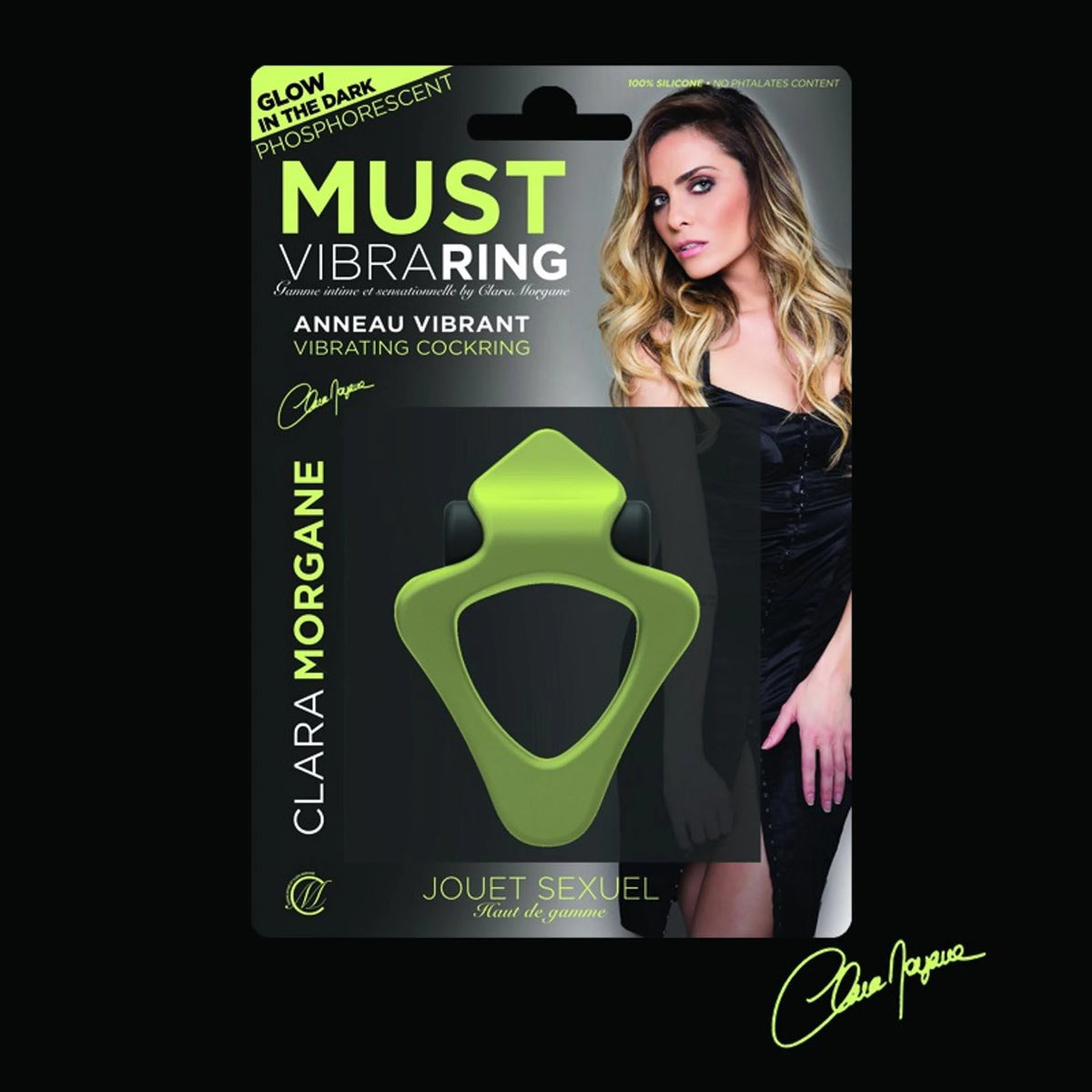 Anello fallico Must Vibra Phosphorescent – vibrante, fosforescente | Clara Morgane