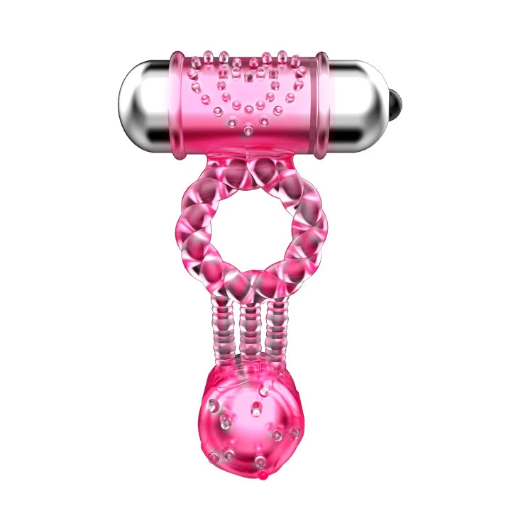 Anillo para el pene 10 funciones – vibrador, rosa BI-014080 | Baile