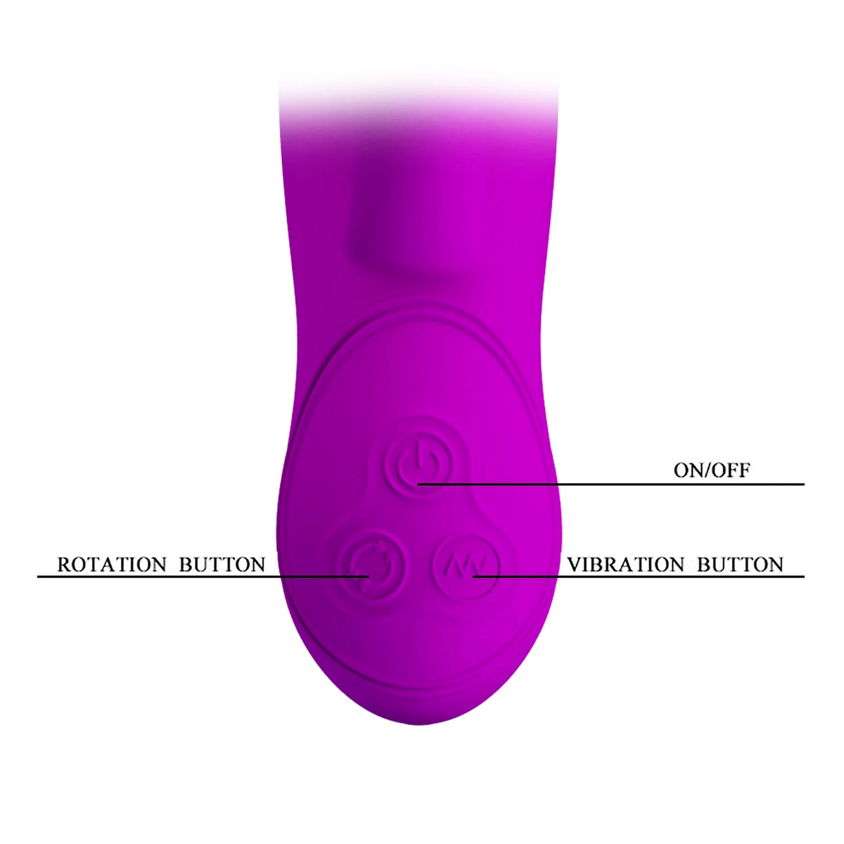 Rabbit-Vibrator Mystic 30vibration 7rotation 30 Funktionen – wiederaufladbar, rotierend, lila | Pretty Love