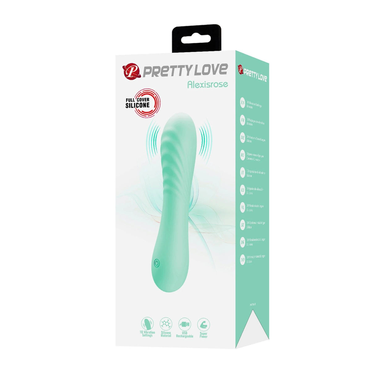 Classic vibrator Alexisrose 10 functions – light blue | Pretty Love