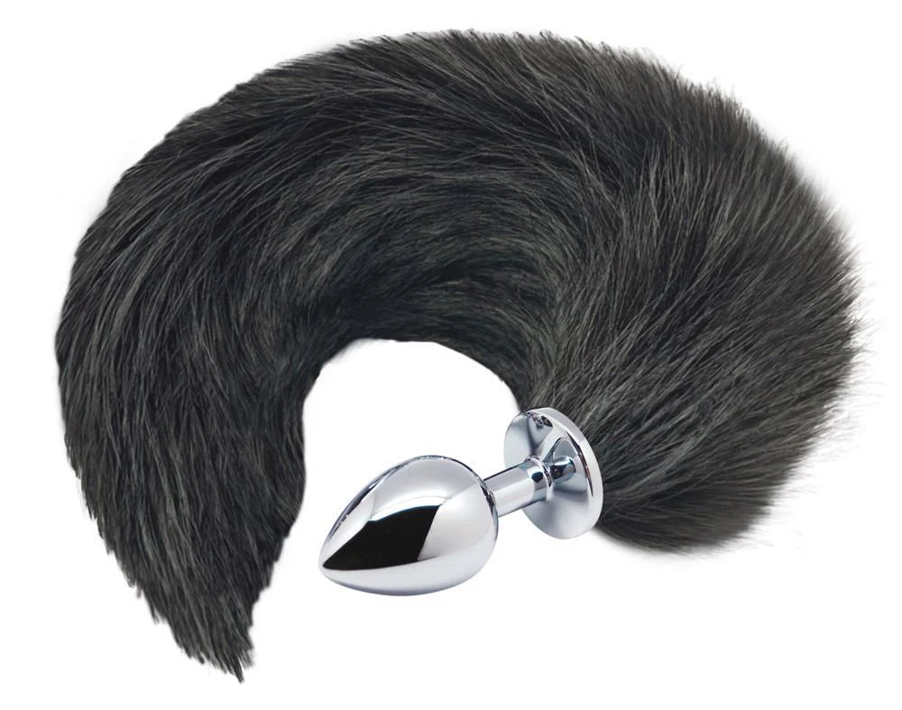 Plug anale Fox Tail 7 cm – nero | Alive