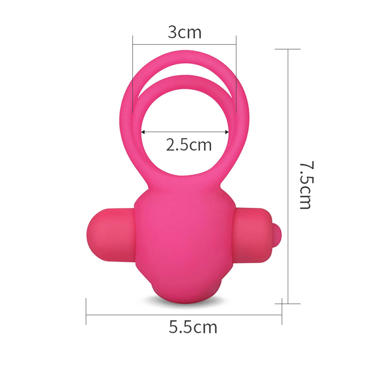 Anello fallico Duo – vibrante, rosa | Lovetoy