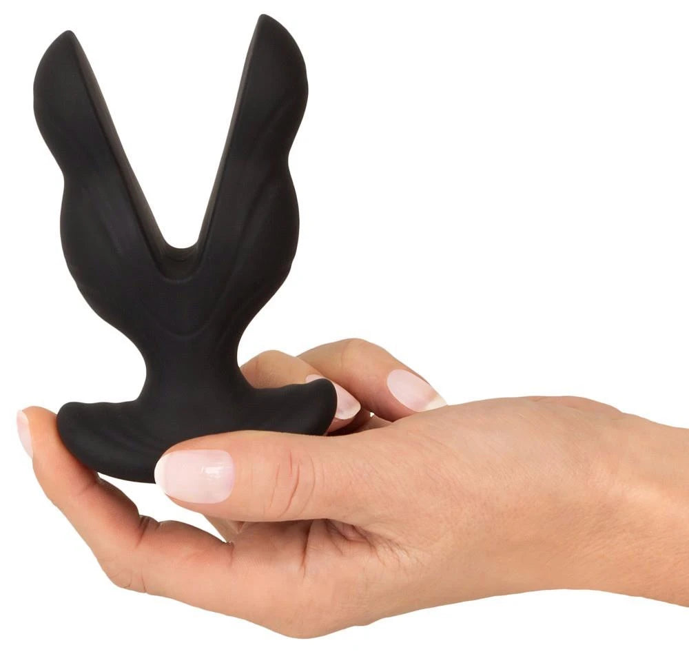 Butt plug Expander 8 functions – vibrating, remote control, black | ANOS