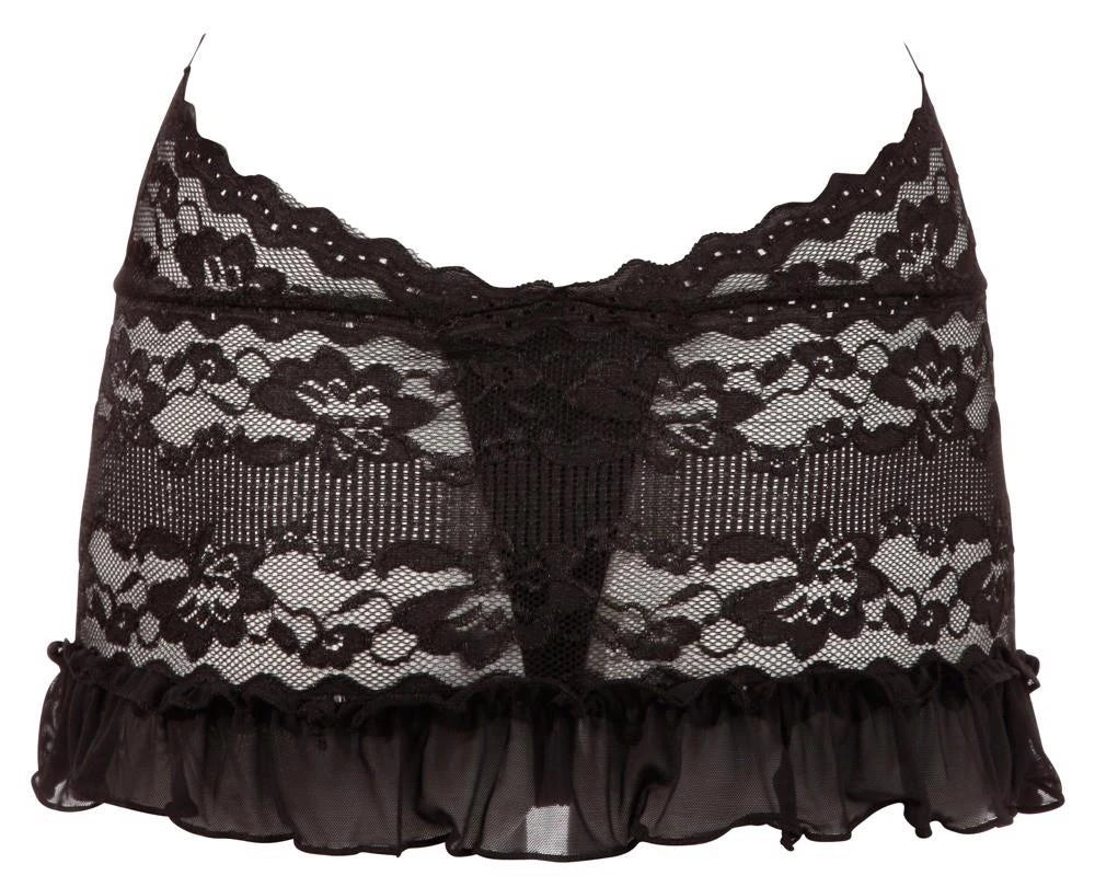 Dress – lace, floral, black | Cottelli LINGERIE