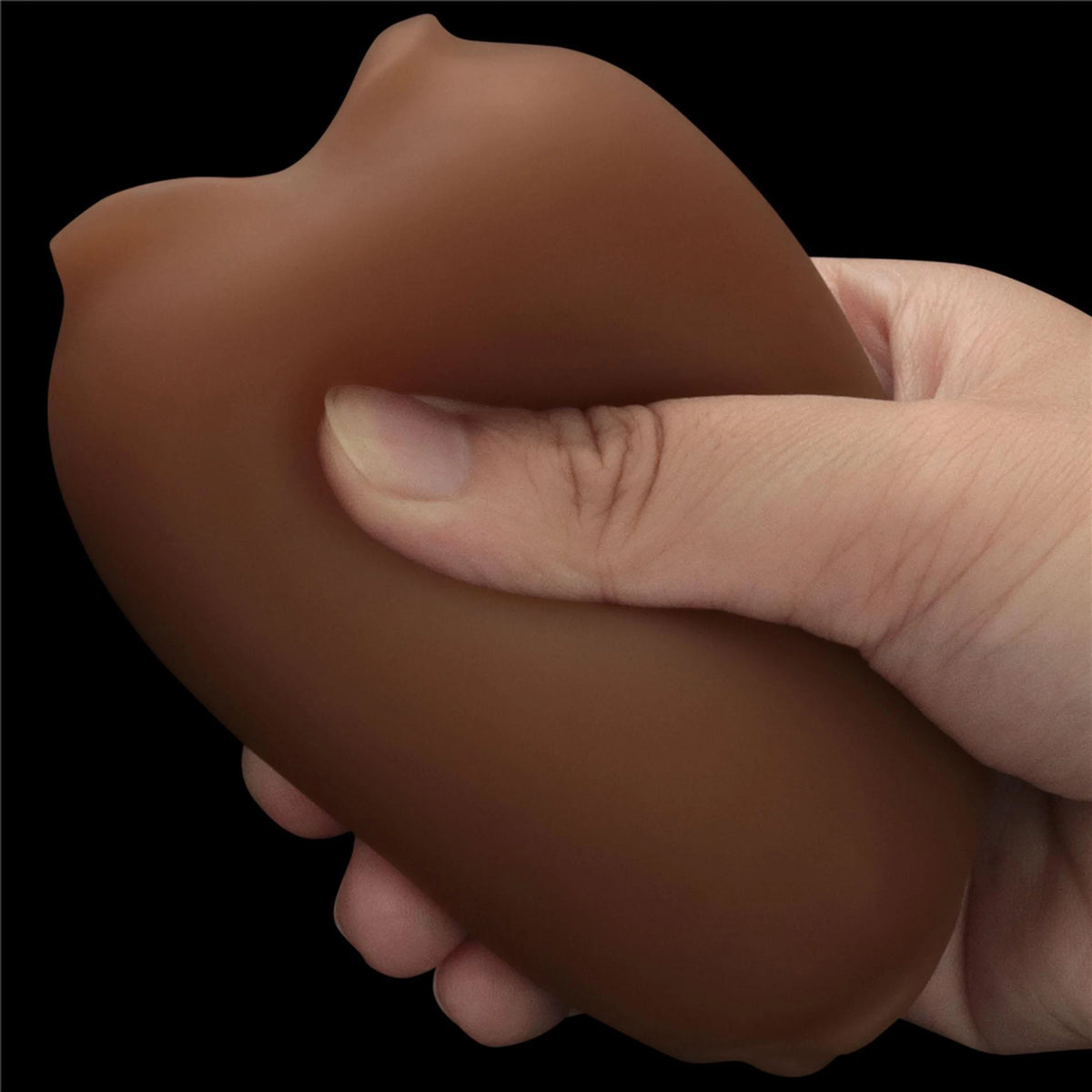 Masturbator Slider Ended 10.3 cm – vibrating, double, brown 10-LV350021 | Lovetoy