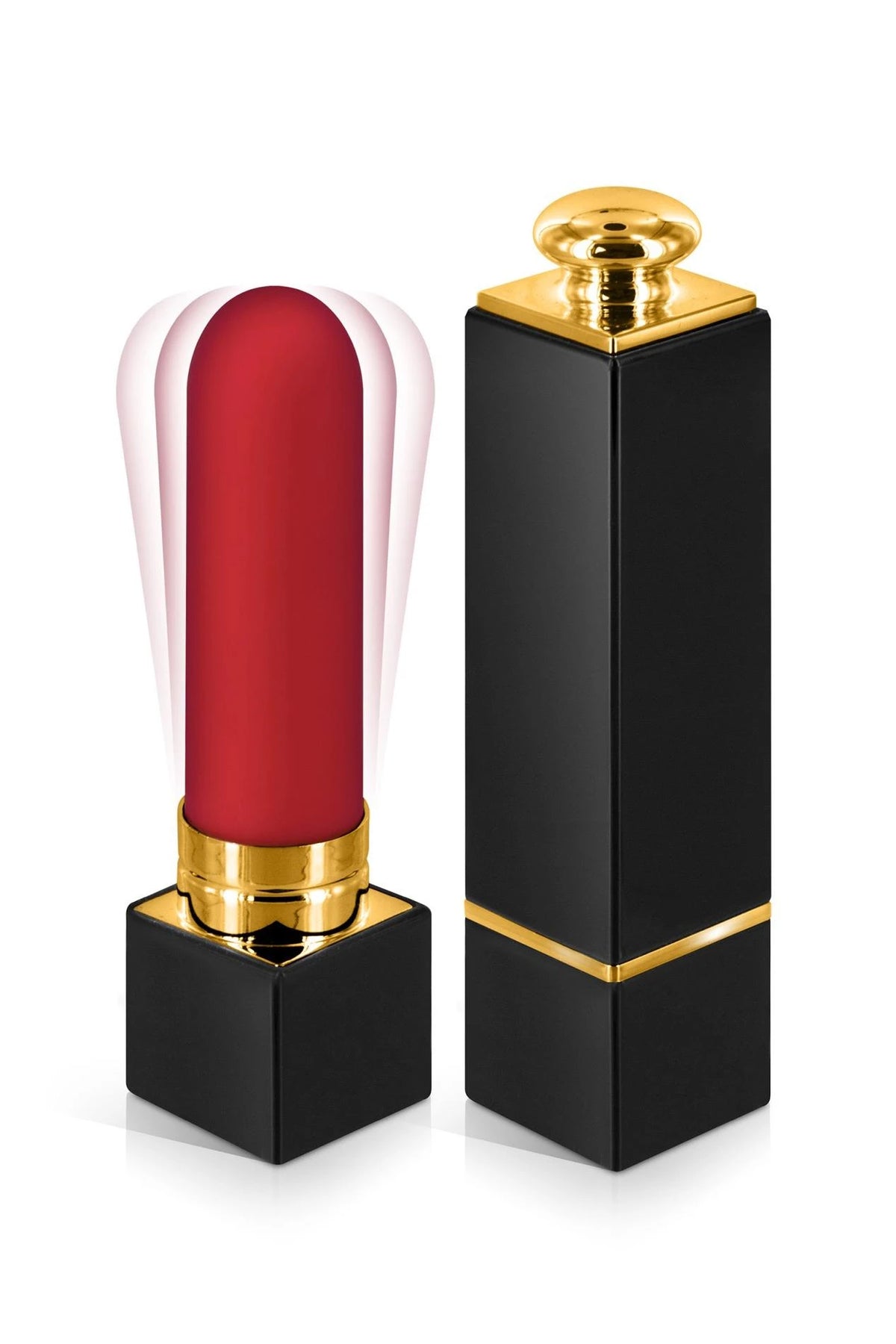Mini vibrátor Mylady Lipstick – újratölthető, fekete | Black Empire
