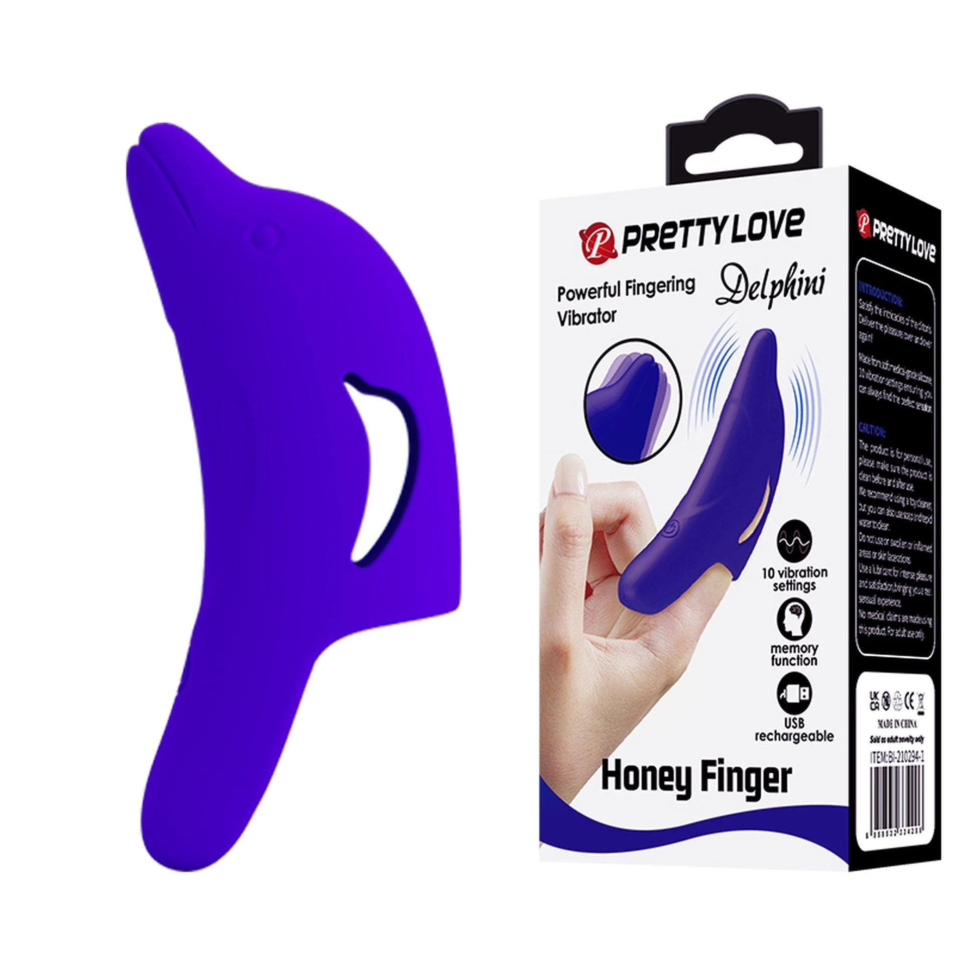 PRETTY LOVE - Delphini, Honey Finger 10 fonctions de vibration