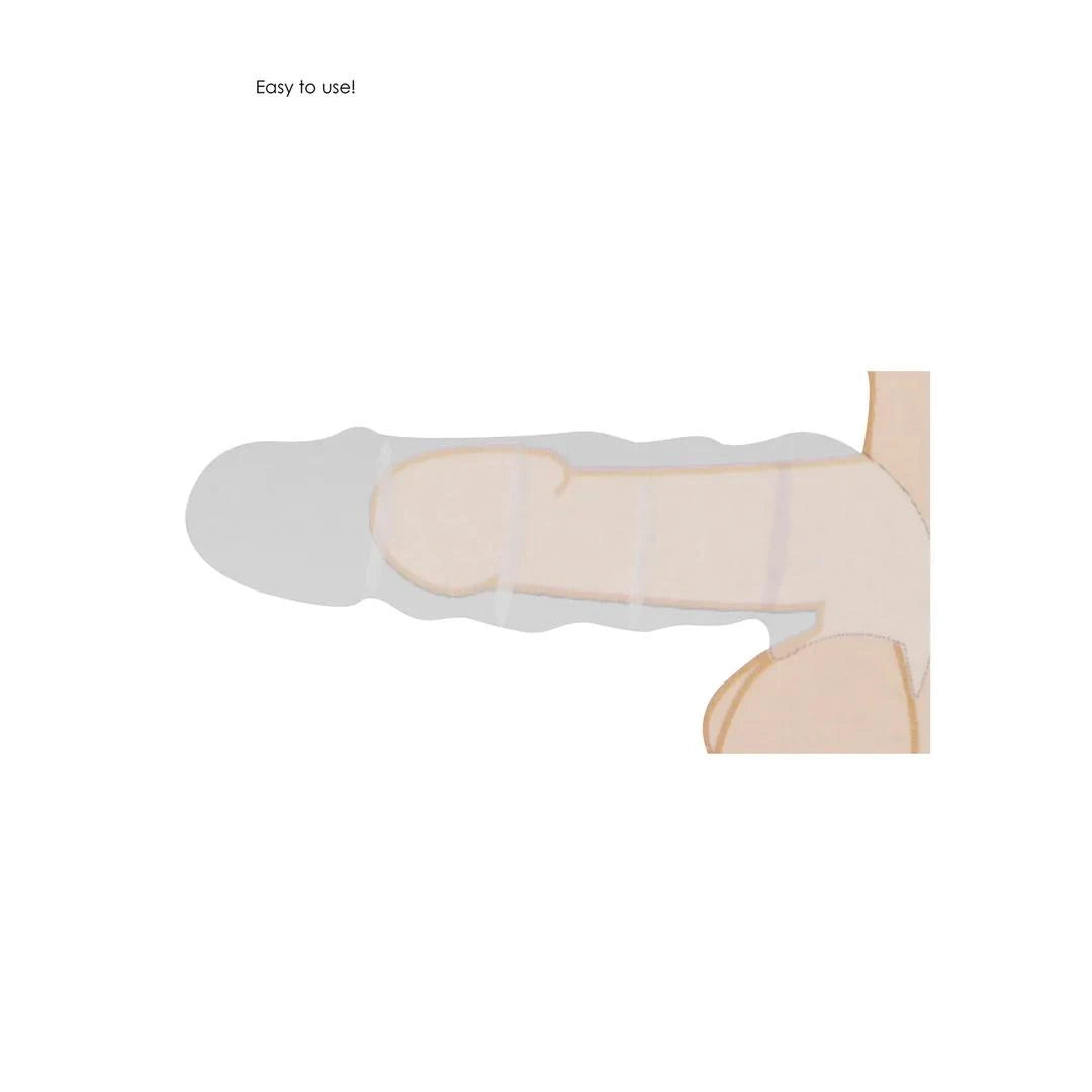 Funda para el pene Sheath 21.9 cm – con calor, nude | RealRock