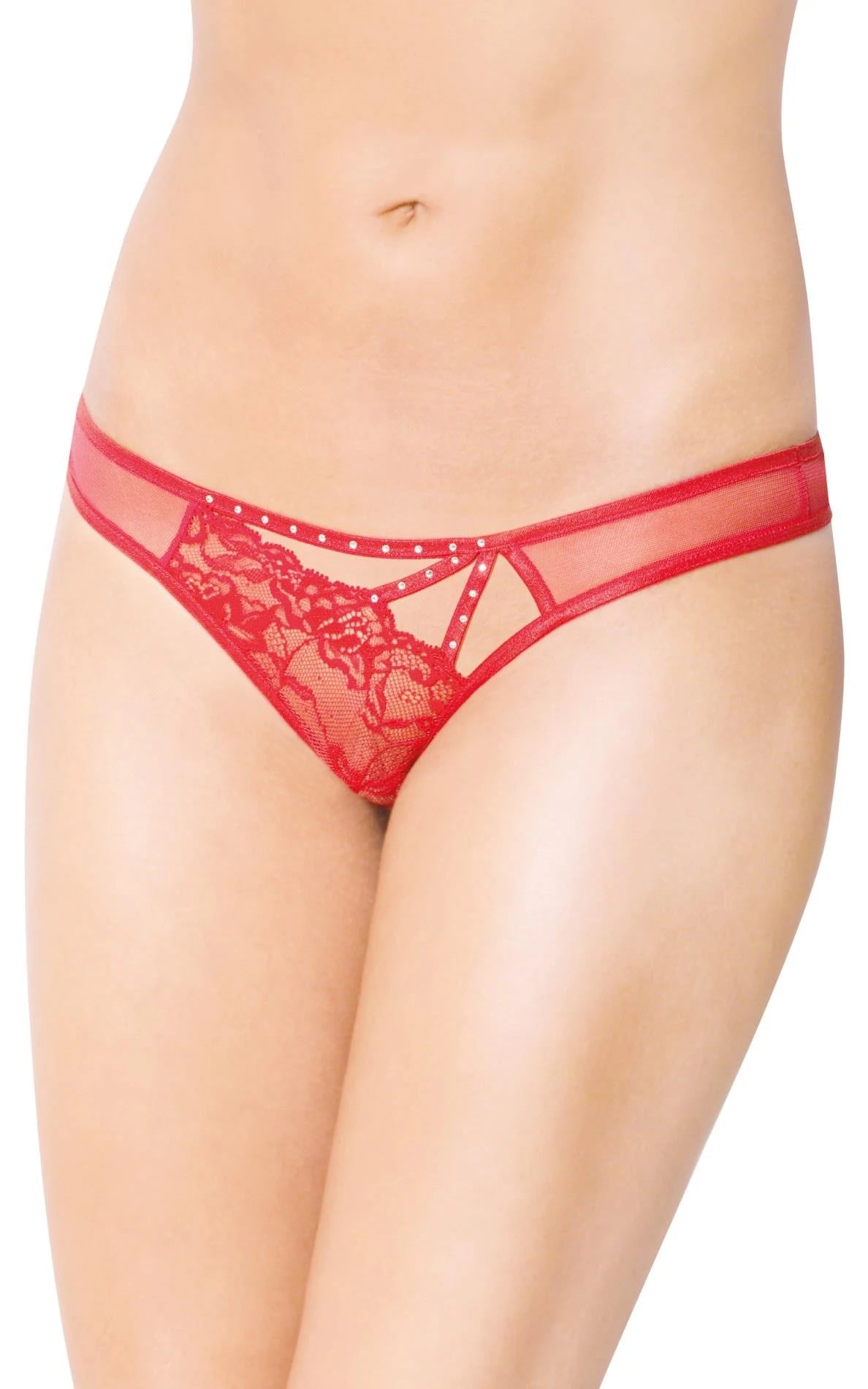 Culotte – en dentelle, rouge 89-5591244136 | SoftLine Collection