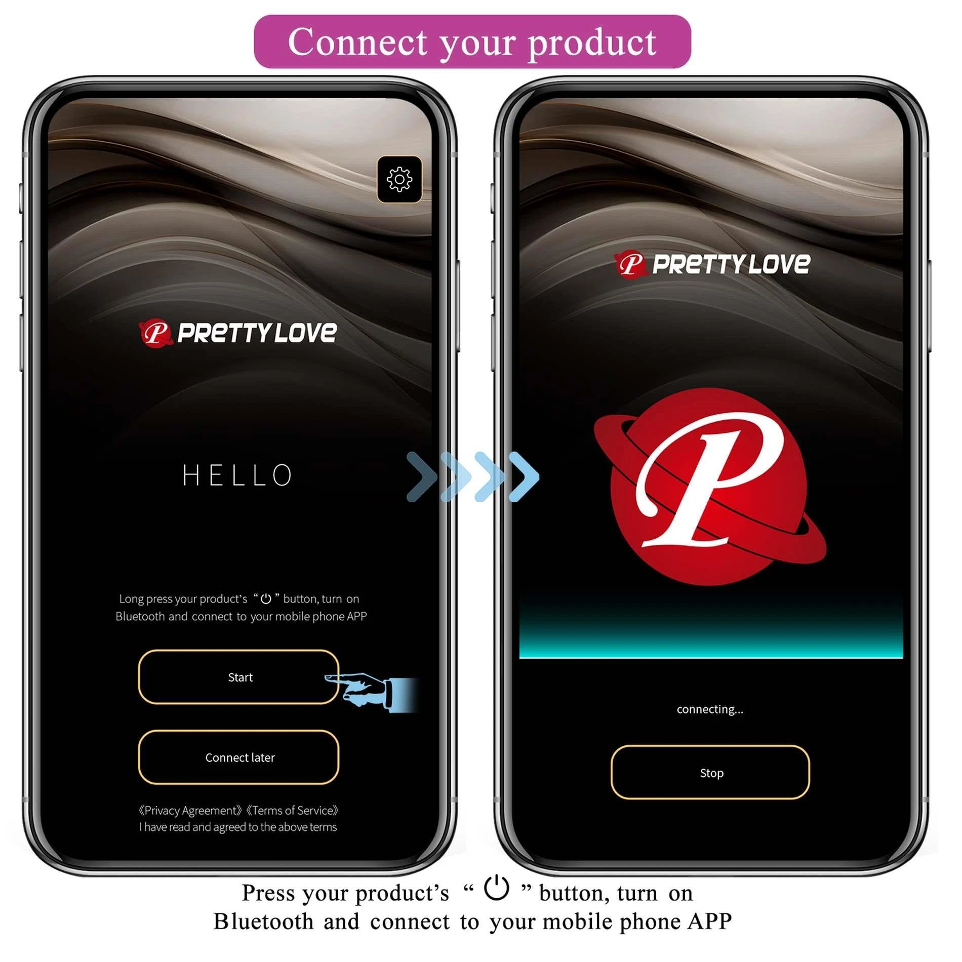 PRETTY LOVE - Klay, 10 fonctions de vibration 10 réglages de poussée Télécommande via application mobile
