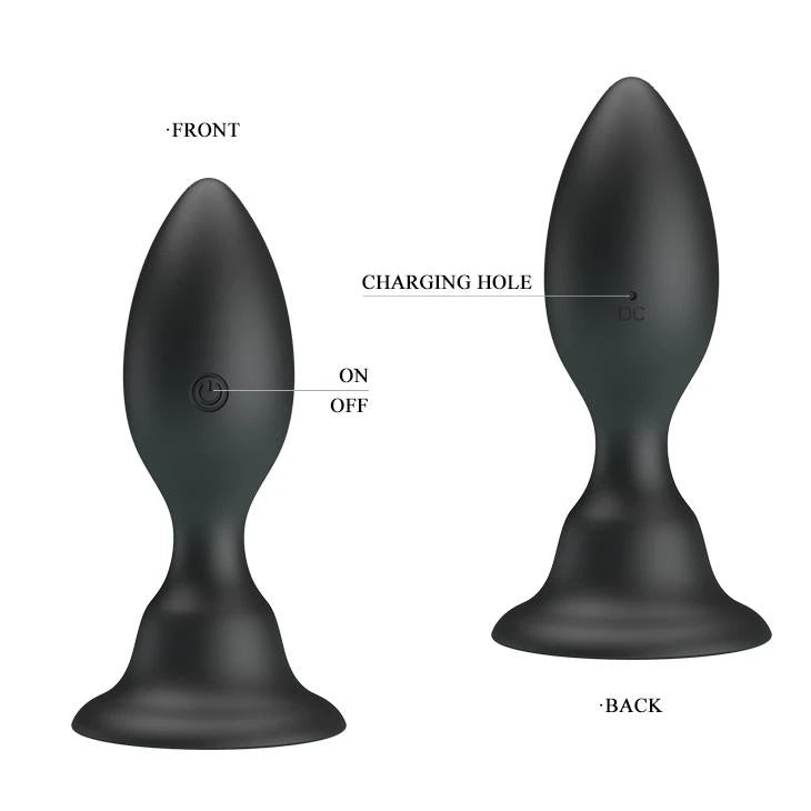 Plug anal Push Over TO Trigger – vibrador, recargable, negro | Pretty Love