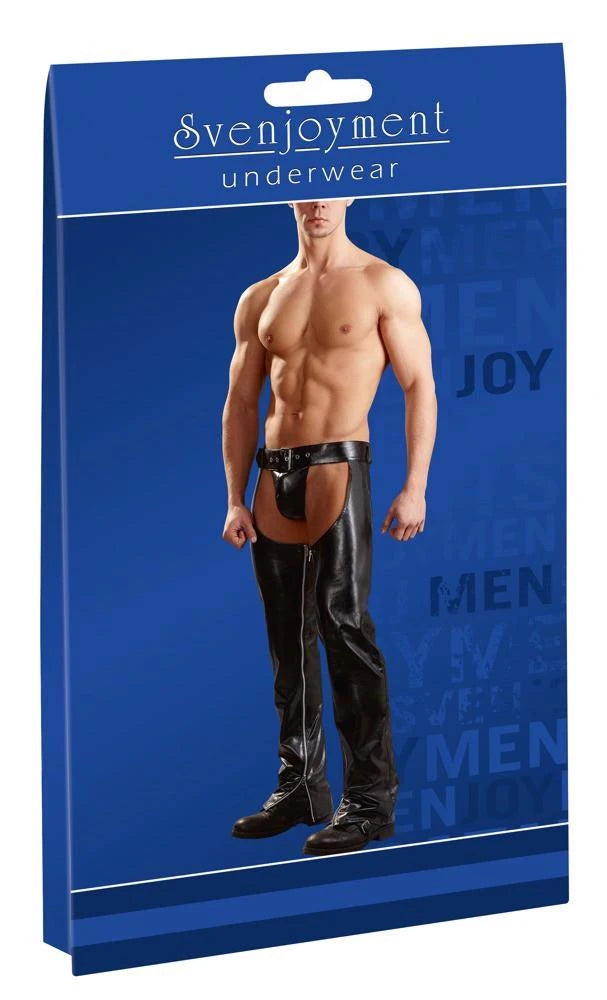 Imit. Leath. Chaps Men's