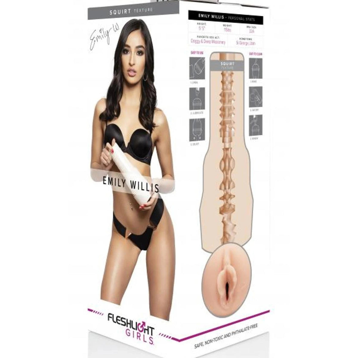 Masturbador Emily Willis Squirt Texture 25 cm – nude | Fleshlight