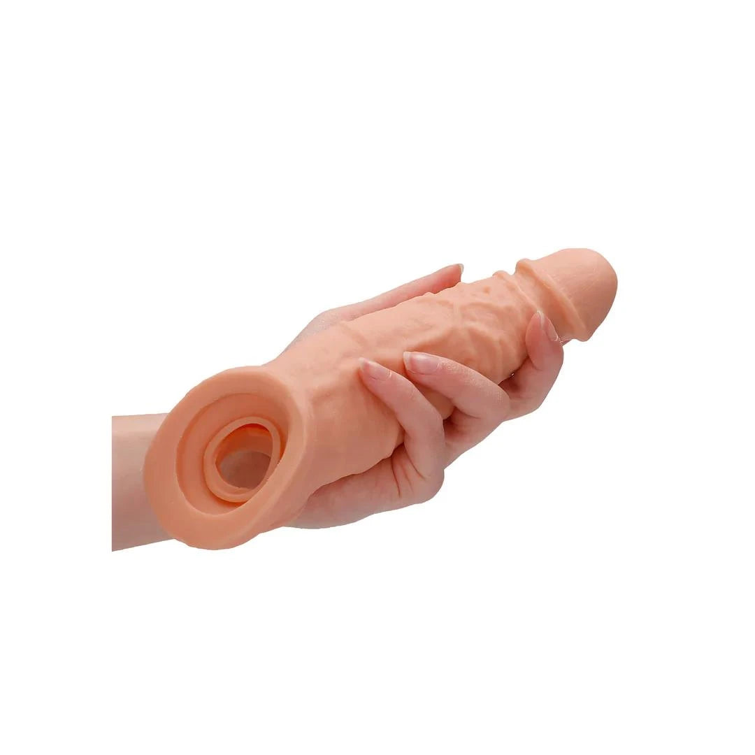 Funda para el pene Sheath 19.8 cm – con calor, nude | RealRock