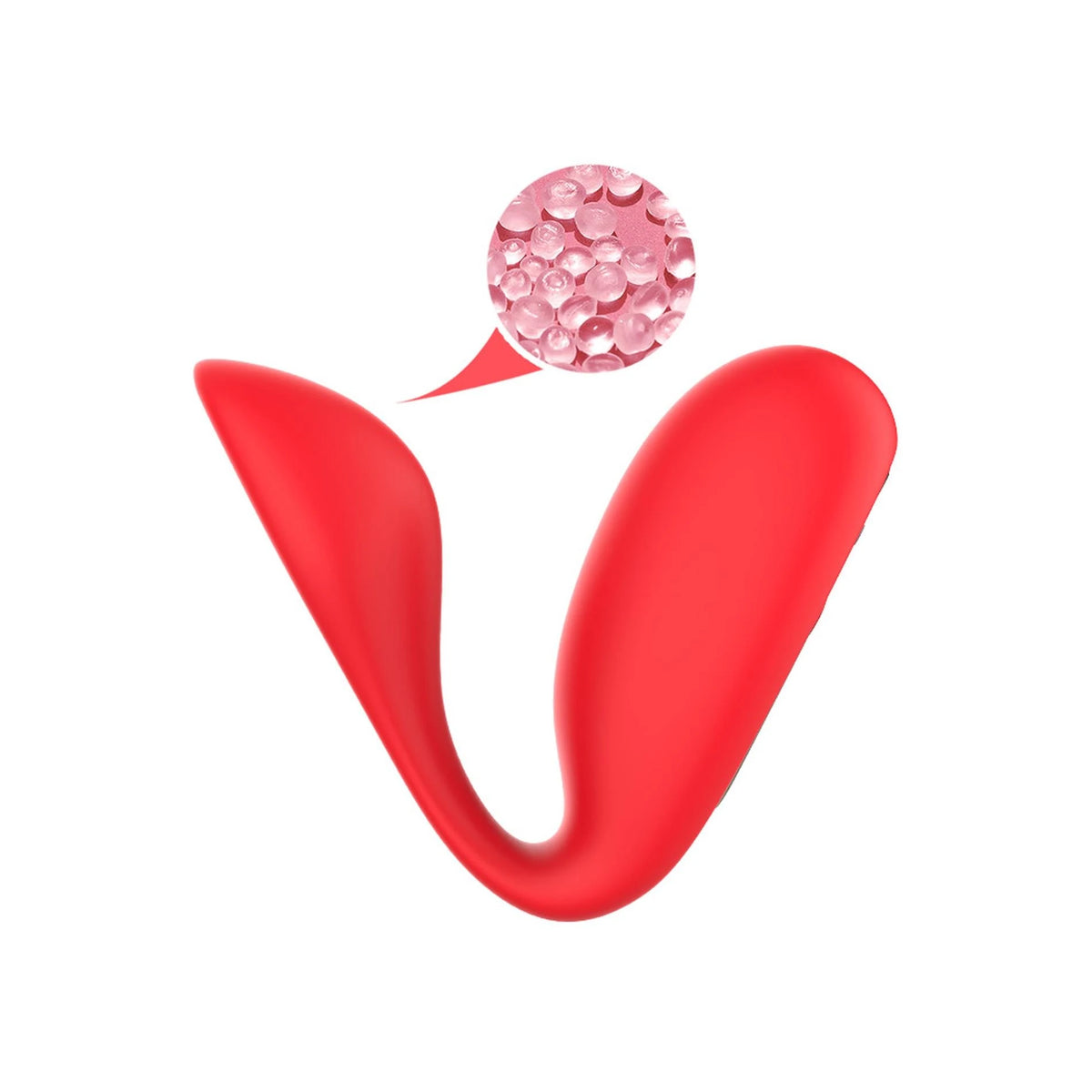 Stimolatore clitorideo Ultrasonic Wave 9 funzioni – ricaricabile, rosso | Favorites