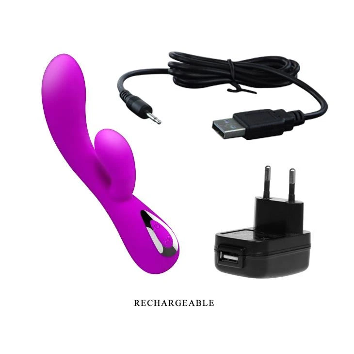 Vibratore punto G Honey 10 funzioni – ricaricabile, fucsia | Pretty Love