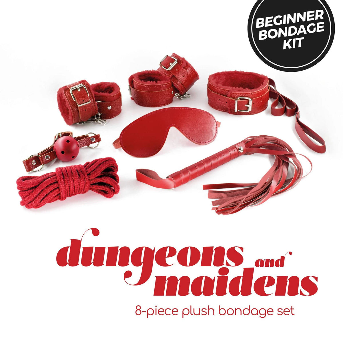Amarra bondage Dungeons Maidens – vermelha | Crushious