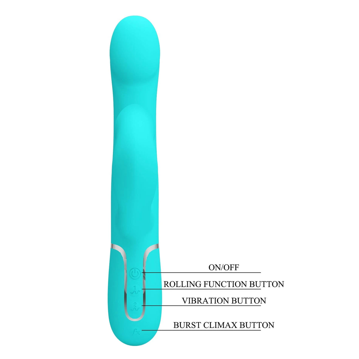Vibrador rabbit Twinkled Tenderness 4 rolling 7 funciones | Pretty Love