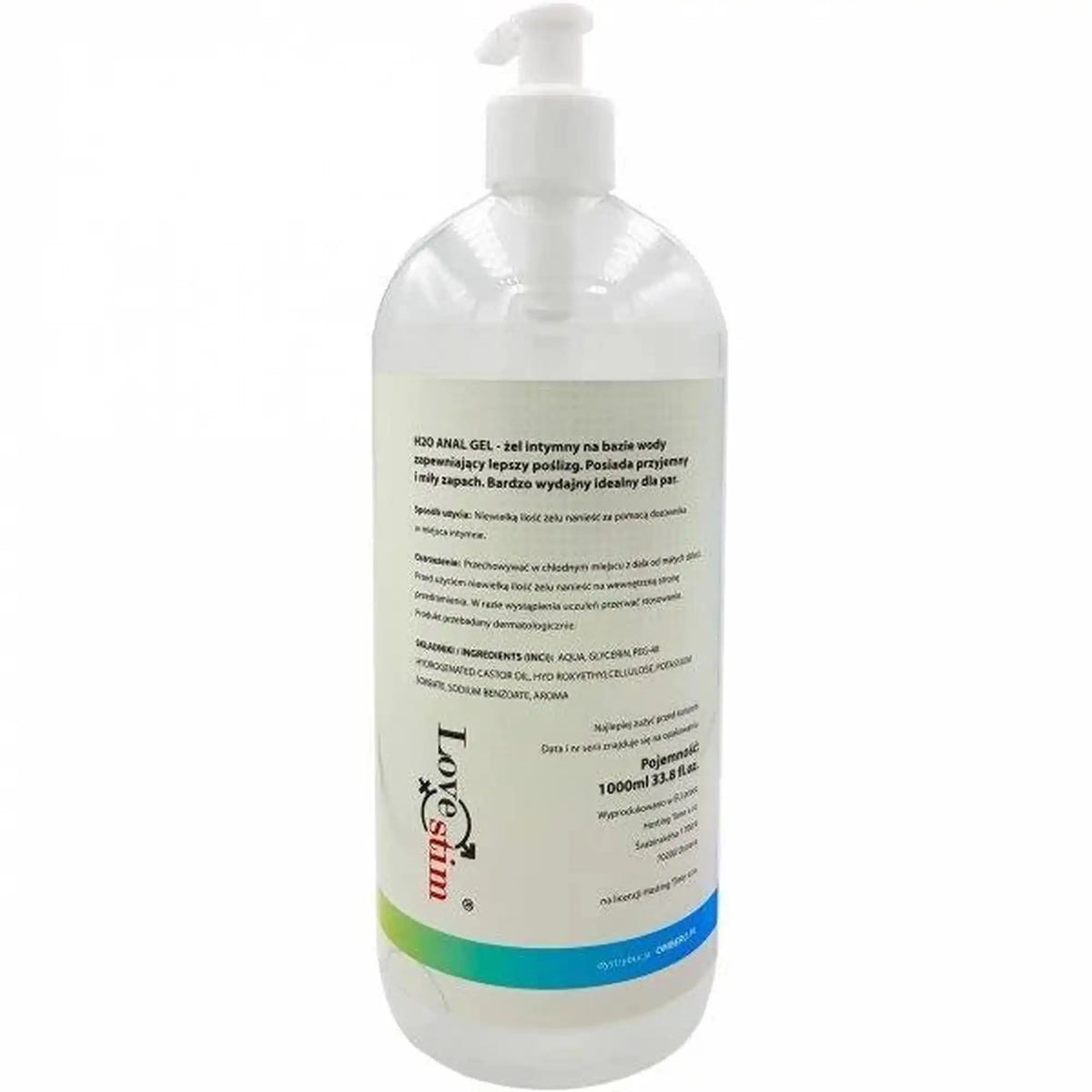 Gleitmittel H2O 1000 ml – anal | LoveStim