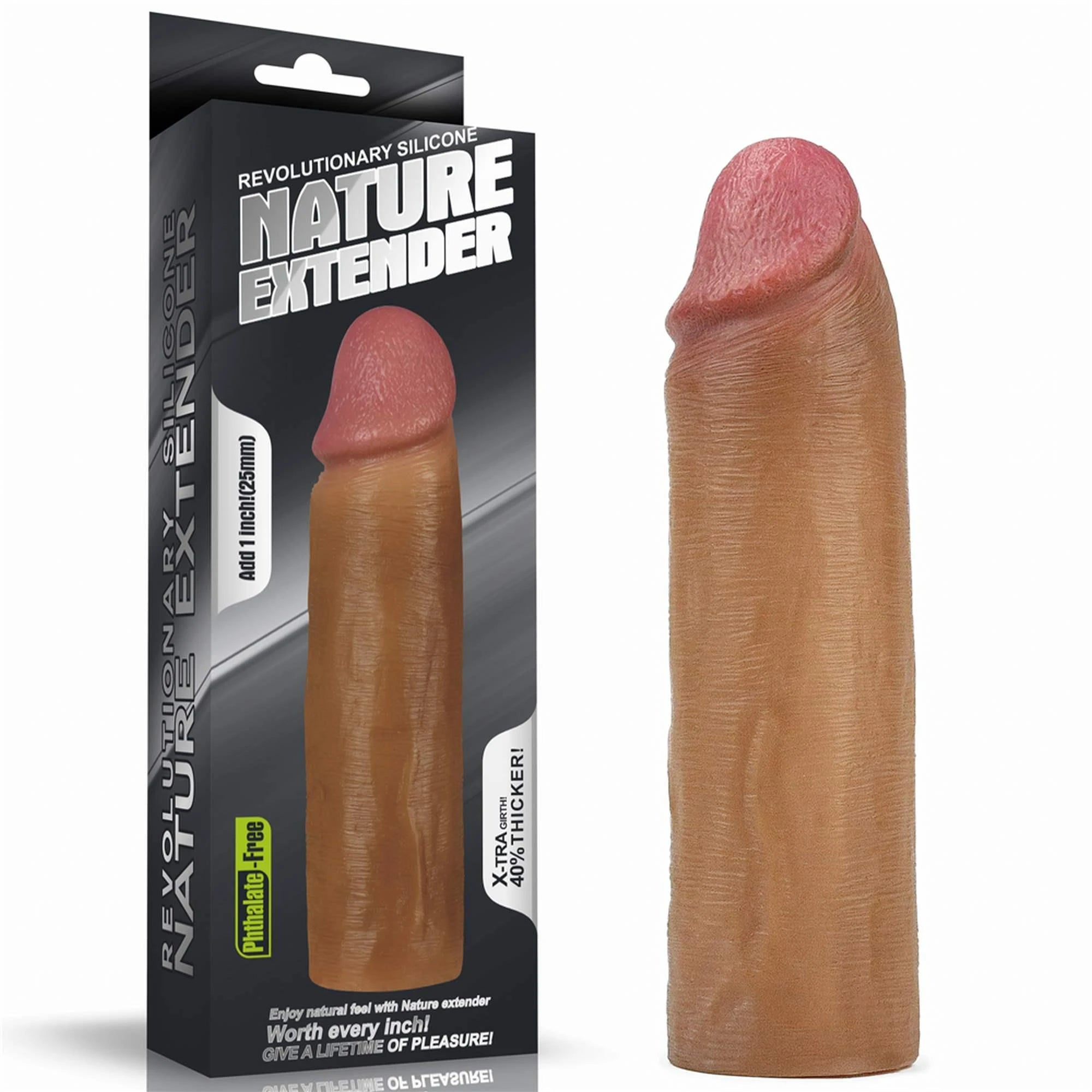 Add 1″ Revolutionary Silicone Nature Extender