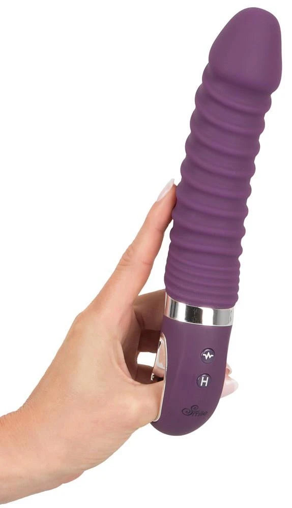 Classic vibrator 12 functions – rechargeable, heating, purple | Sweet Smile