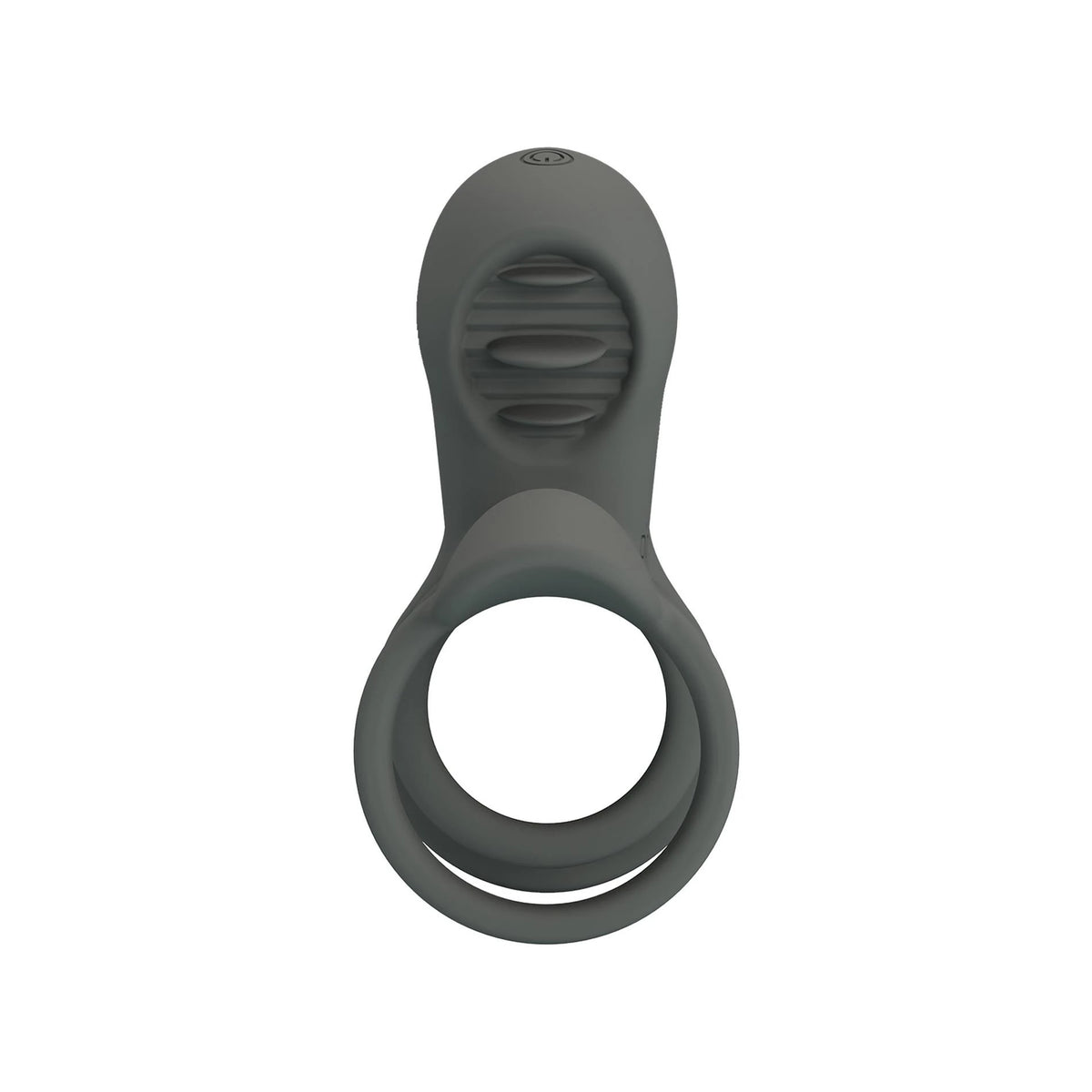Anello fallico Master licking Memory 12 funzioni – vibrante, grigio | Pretty Love